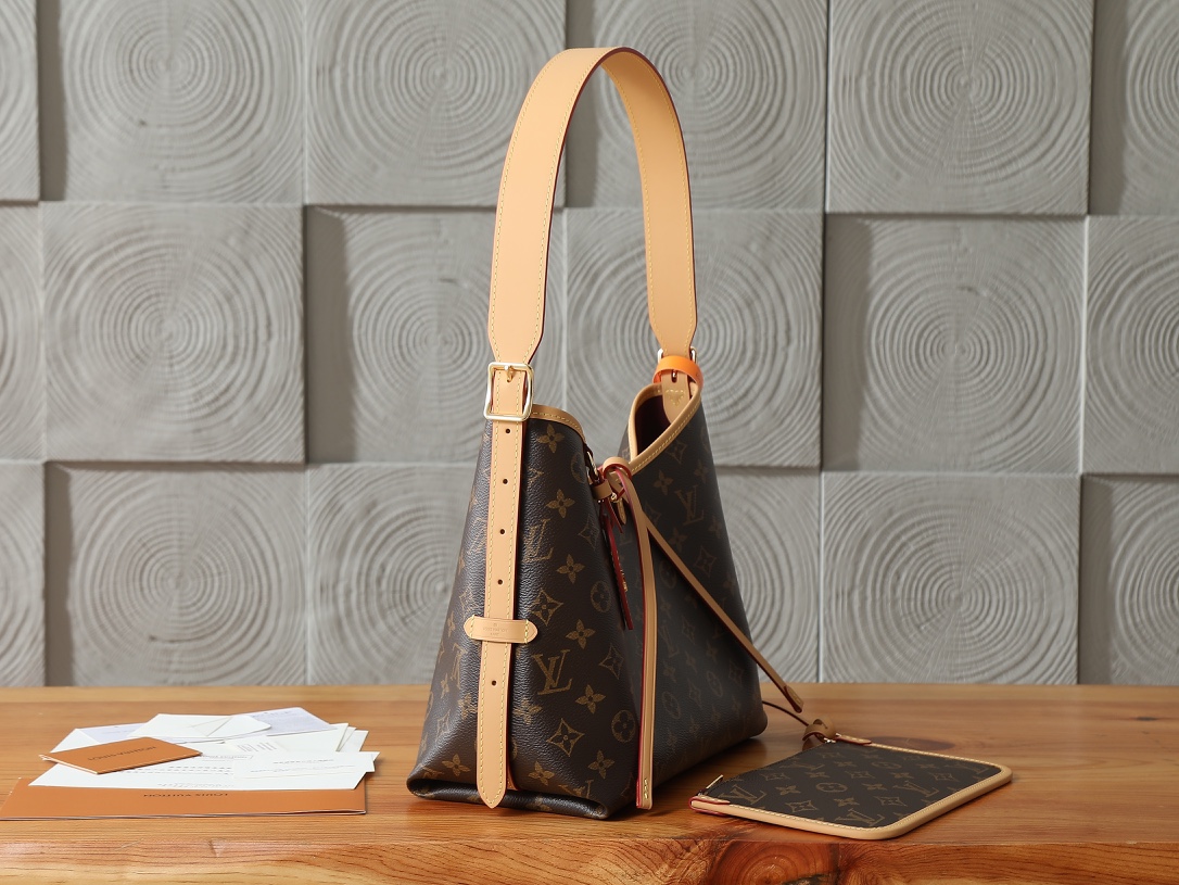 Louis Vuitton CarryAll Small Handbag in Monogram Canvas - Image 2