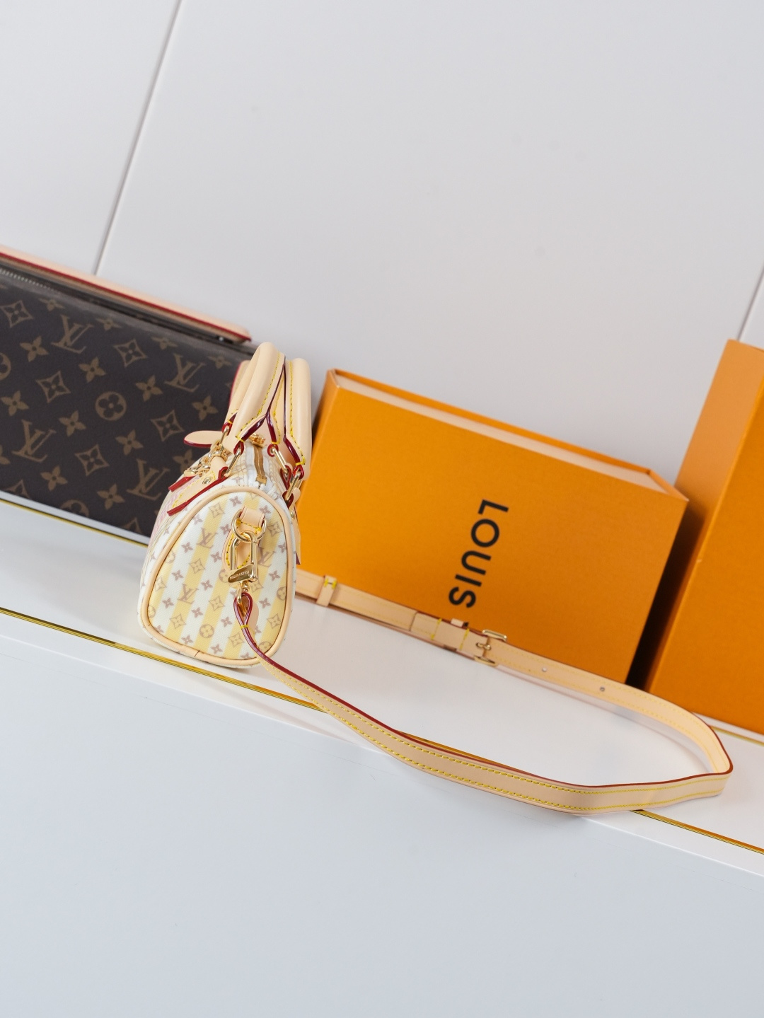 Louis Vuitton Nano Speedy Stamp Series Handbag - Image 2