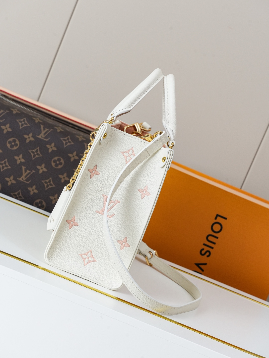 Louis Vuitton OnTheGo Small Tote Bag in Monogram Empreinte Leather - Image 2
