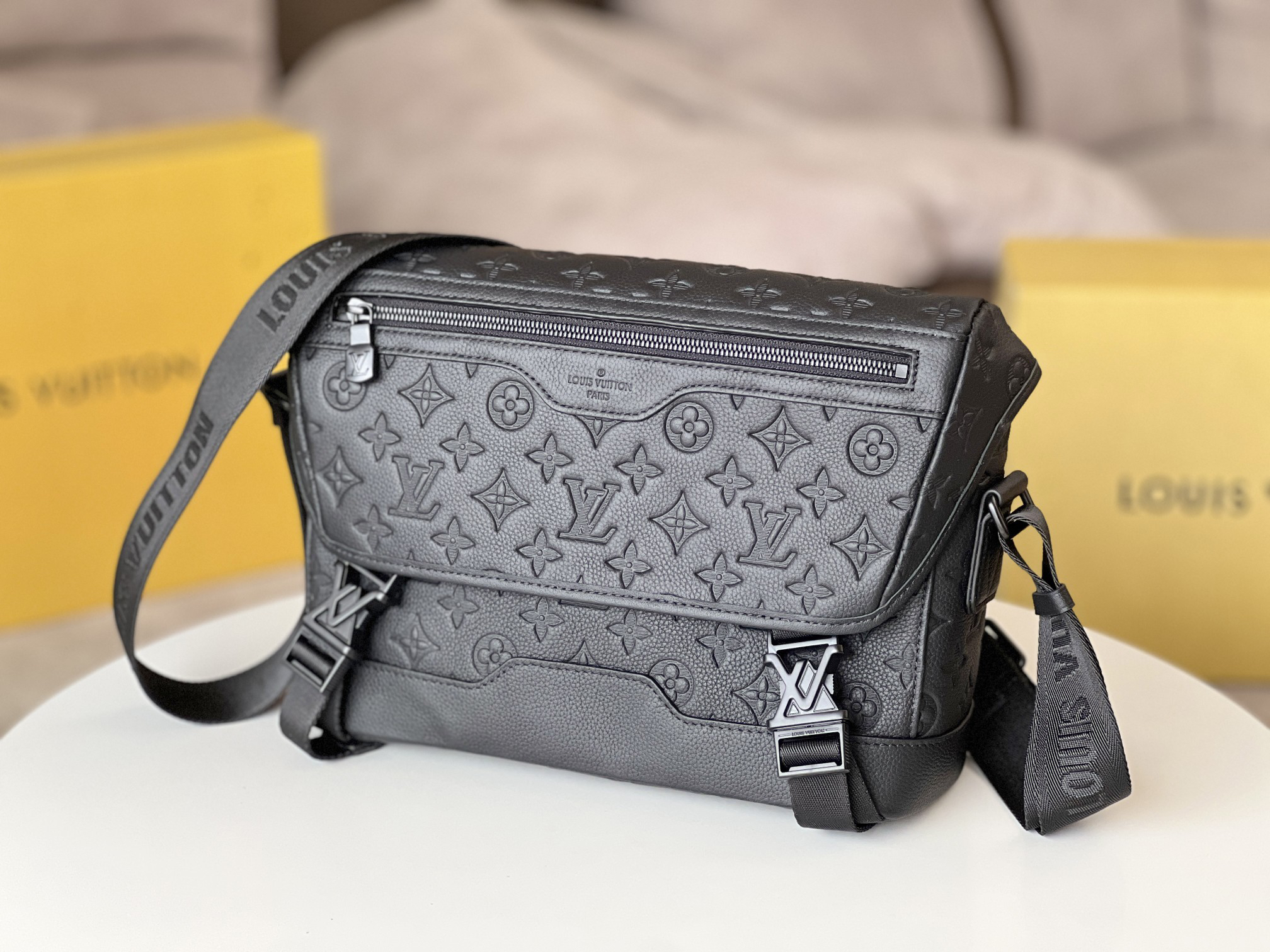 Louis Vuitton Voyager Small Messenger Bag in Monogram Shadow Leather - Image 2