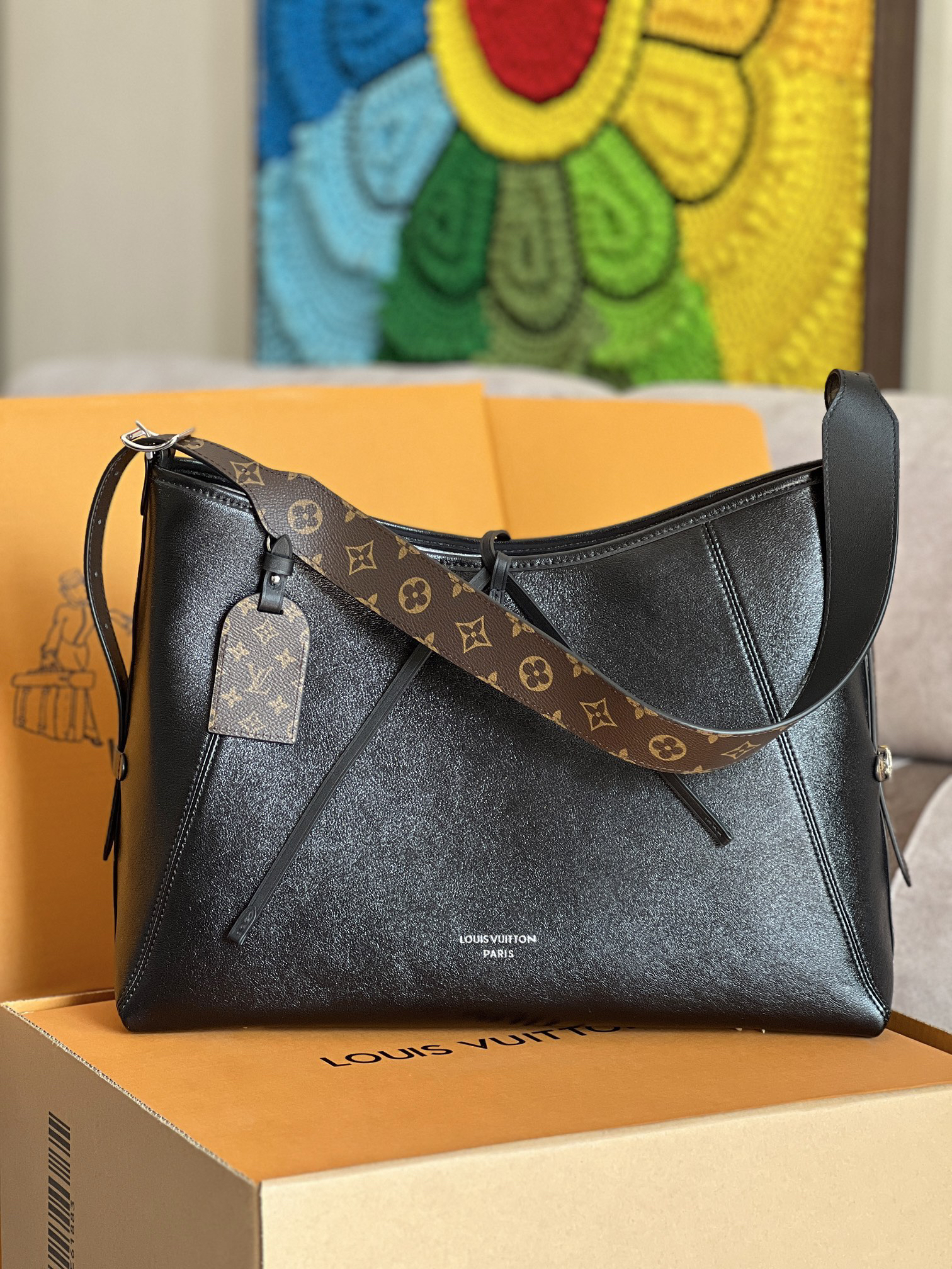 Louis Vuitton CarryAll Dark Medium Handbag - Image 2