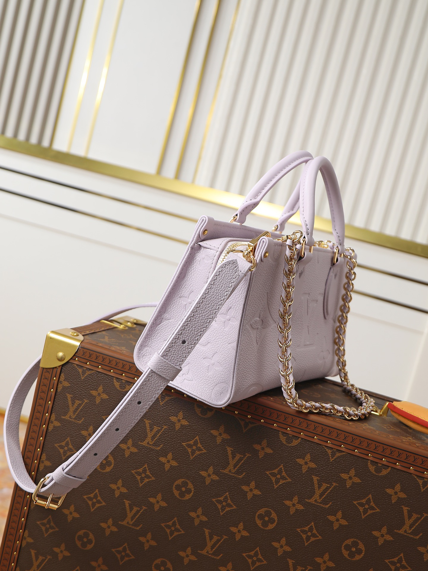 Louis Vuitton OnTheGo East West Monogram Empreinte Handbag - Image 2
