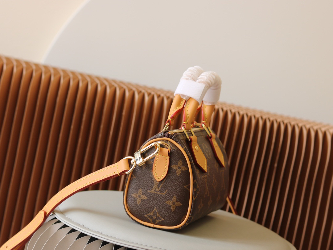 Louis Vuitton Nano Speedy Monogram Canvas Crossbody Bag - Image 2