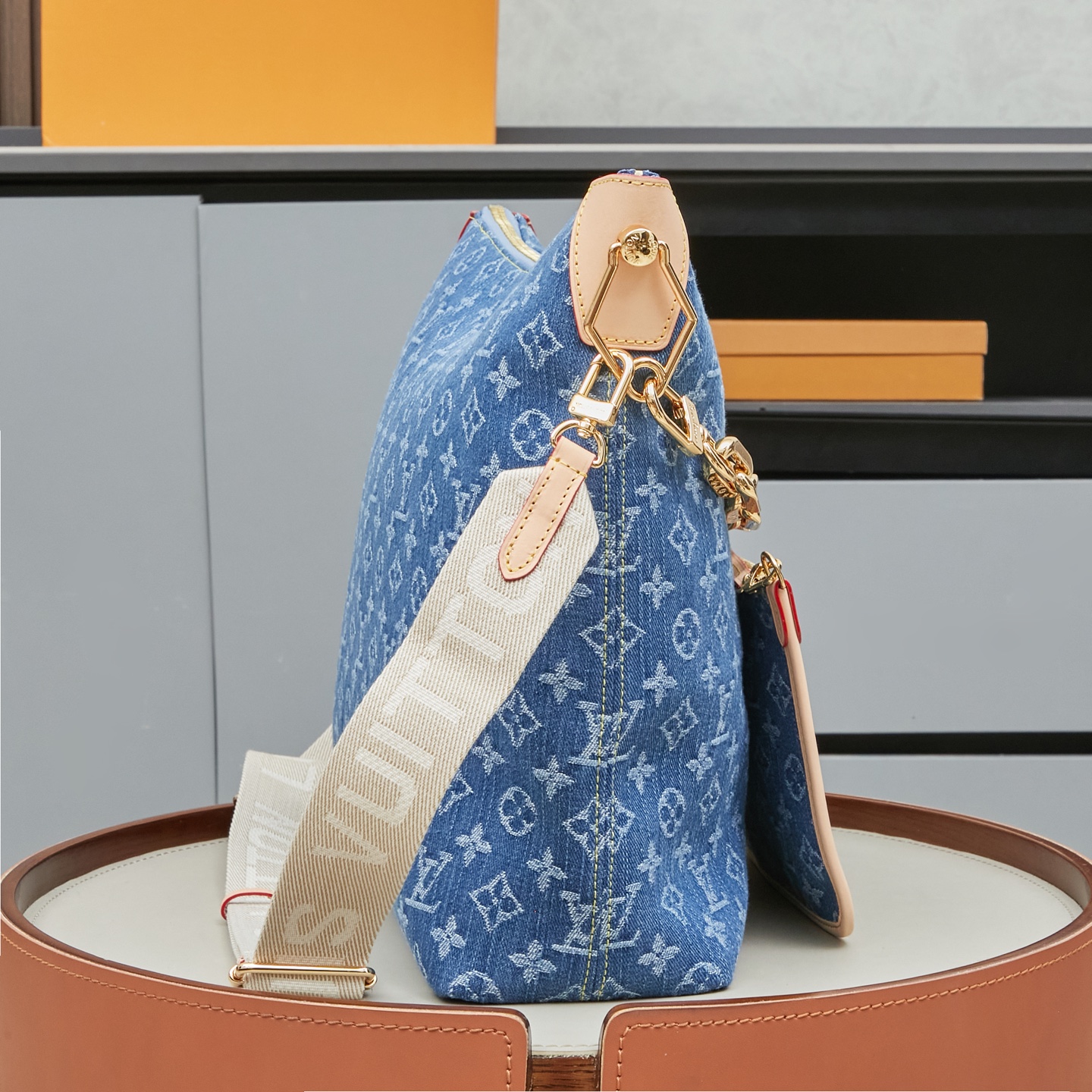 Louis Vuitton Coussin Hobo MM Monogram Denim Bag - Image 2