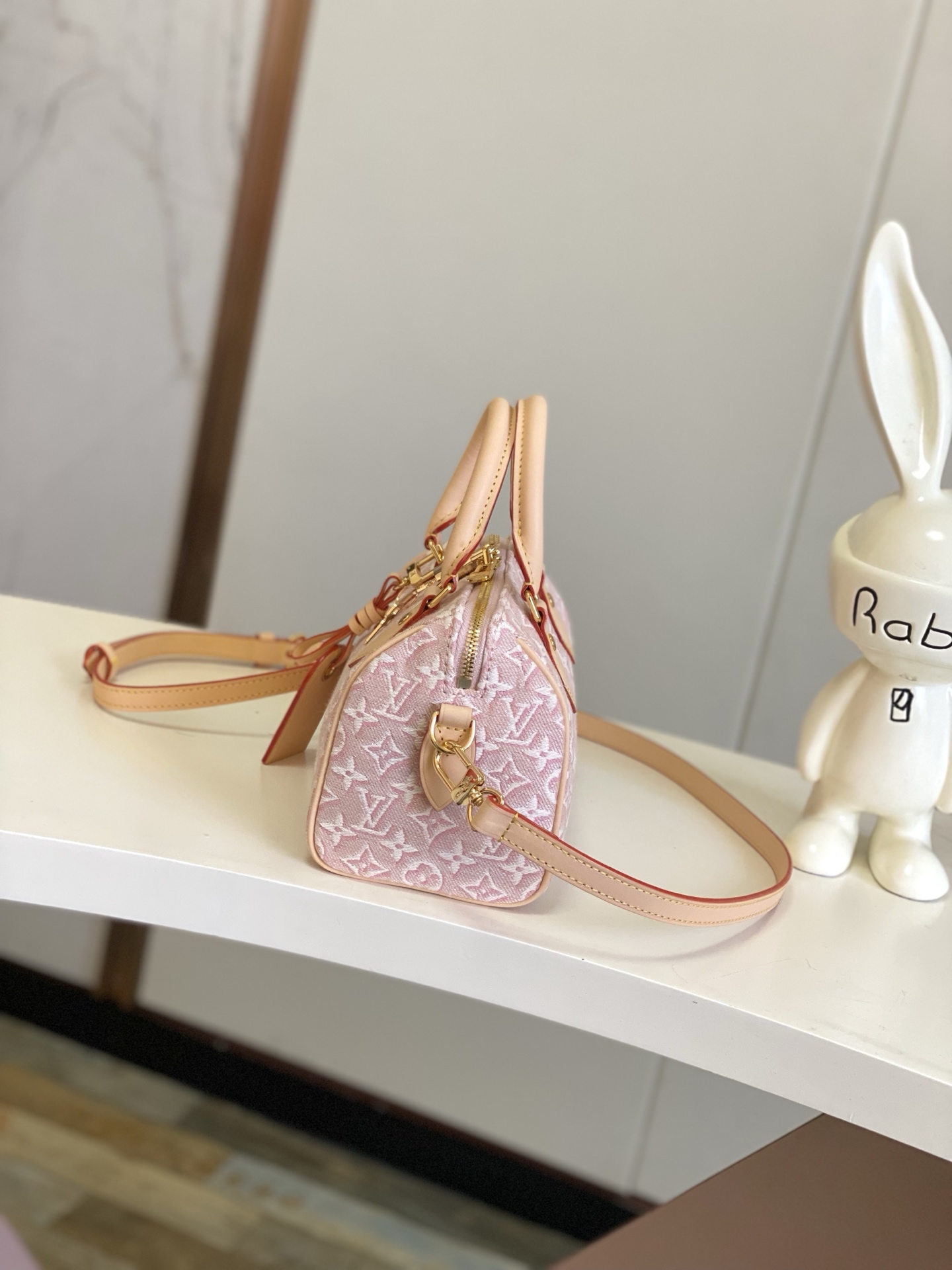 Louis Vuitton Speedy Bandoulière 20 Pink Embossed Monogram Handbag - Image 2