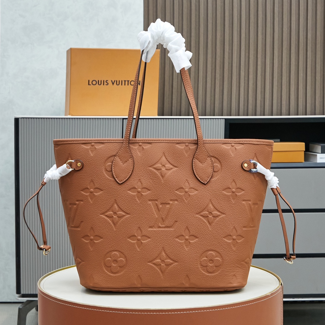Louis Vuitton Neverfull MM Shopping Tote in Monogram Empreinte Leather - Image 2
