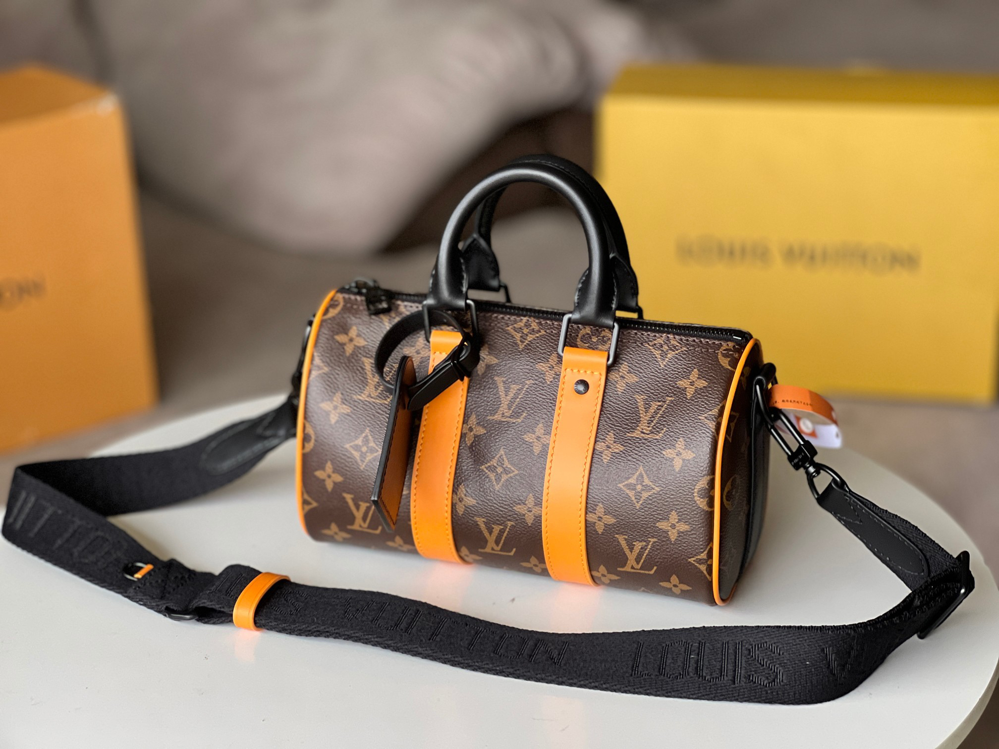 Louis Vuitton Keepall Handbag M46687 in Monogram Taurillon Leather - Image 2