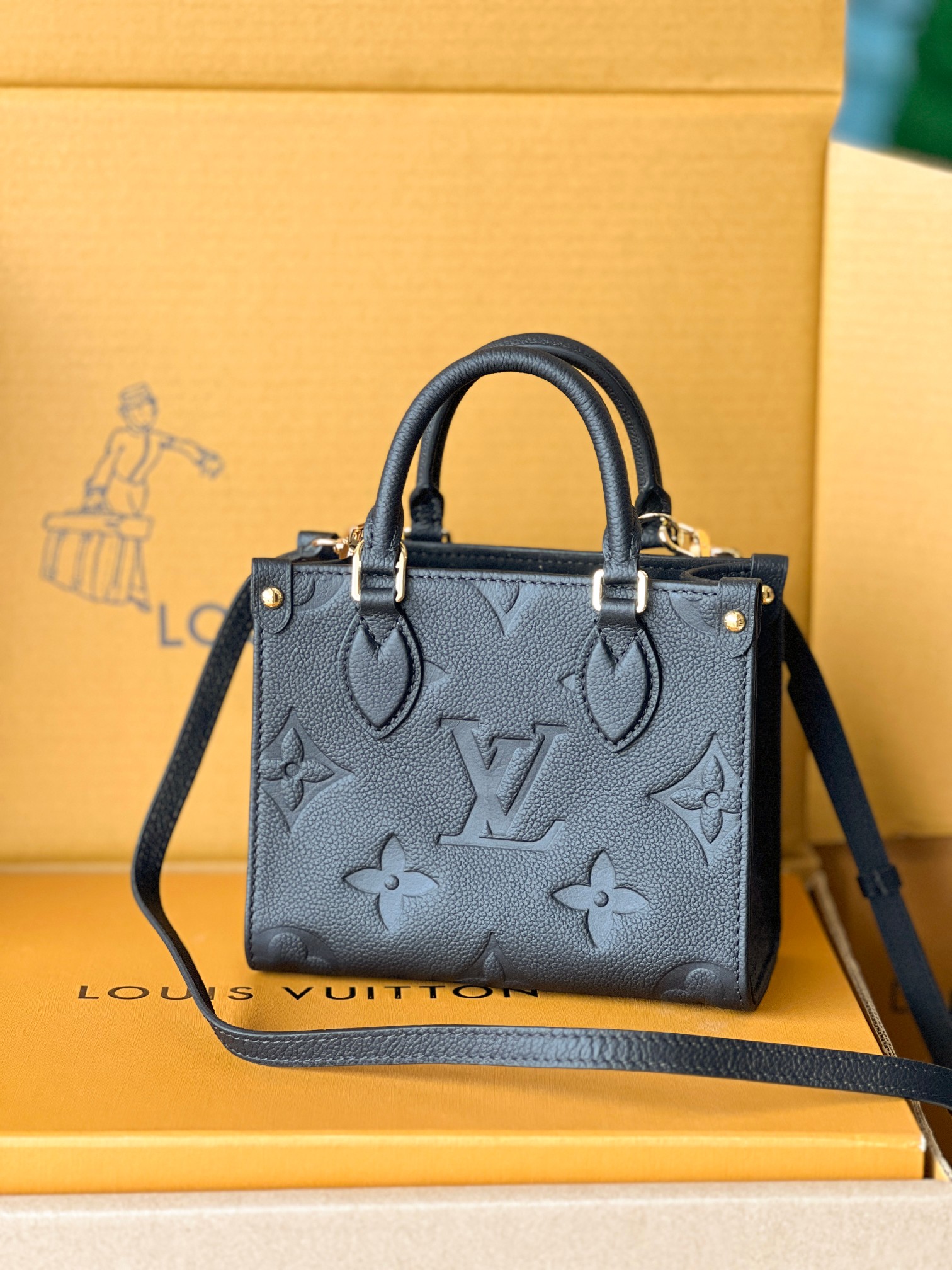 Louis Vuitton OnTheGo BB Monogram Empreinte Leather Tote Bag - Image 2