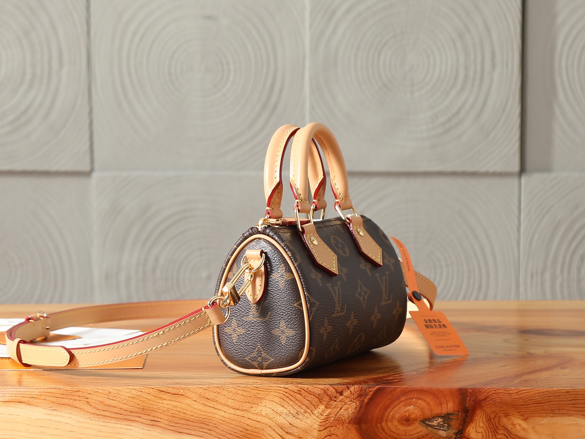 Louis Vuitton Nano Speedy Monogram Crossbody Bag - Image 2