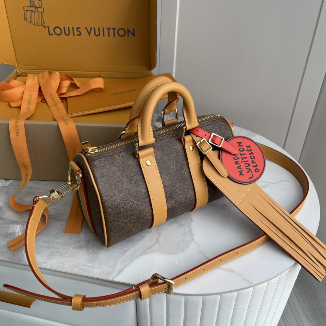Louis Vuitton Keepall Bandouliere 25 Monogram Dust Bag - Image 2