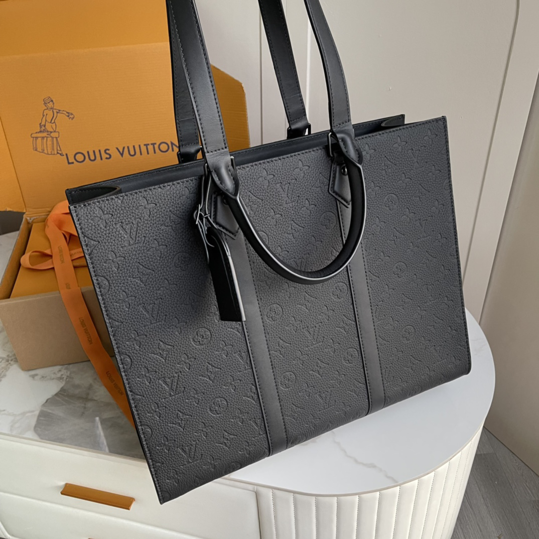 Louis Vuitton Sac Plat 24H Monogram Eclipse Tote Bag - Image 2