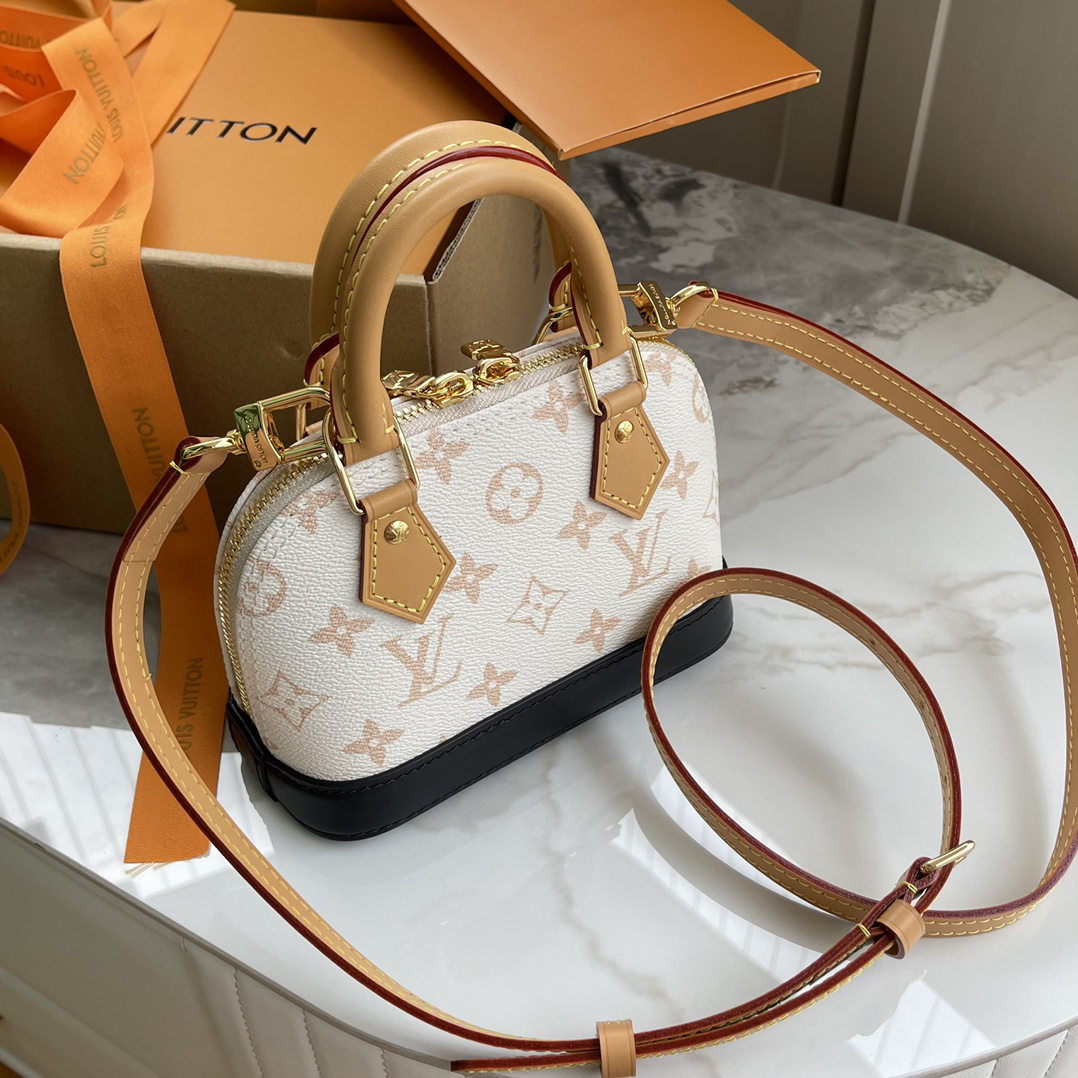 Louis Vuitton Nano Alma Handbag in Monogram Dune Canvas - Image 2