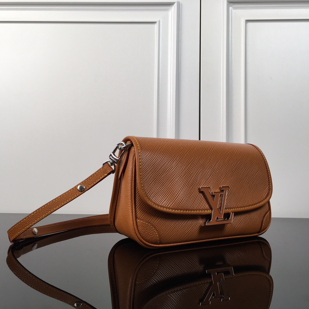 Louis Vuitton Buci Epi Leather Crossbody Bag - Brown - Image 2