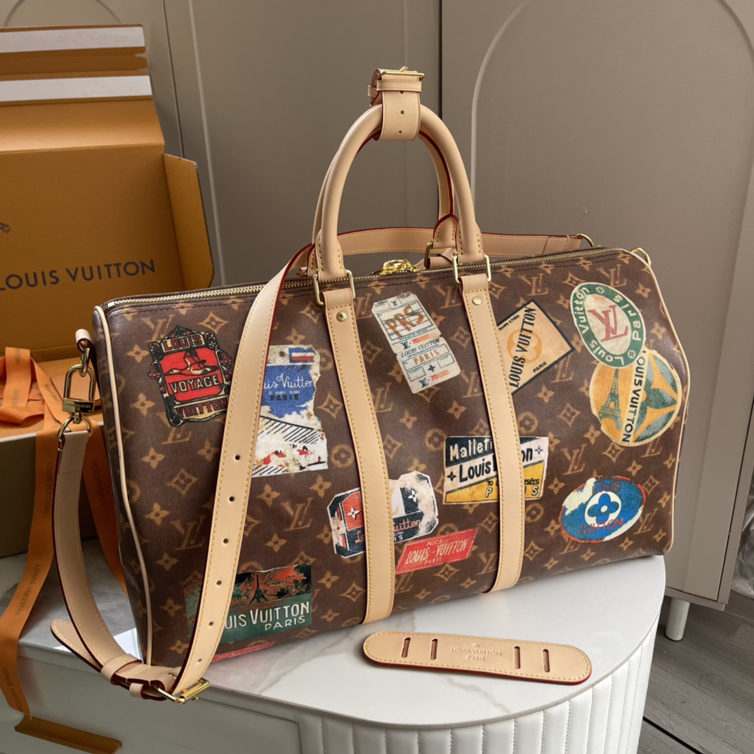 Louis Vuitton Keepall Bandoulière 45 Travel Bag - Image 2