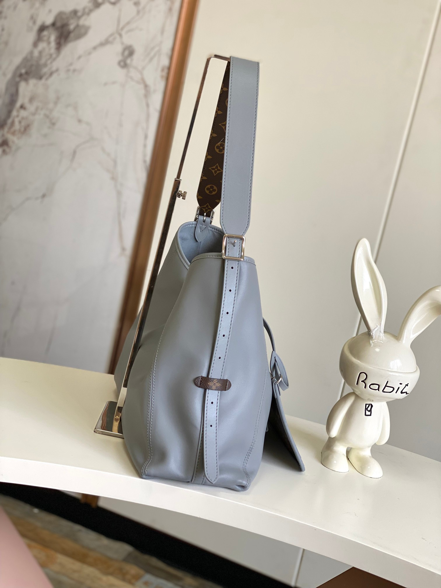CarryAll Dark Medium Leather Crossbody Bag - Image 2