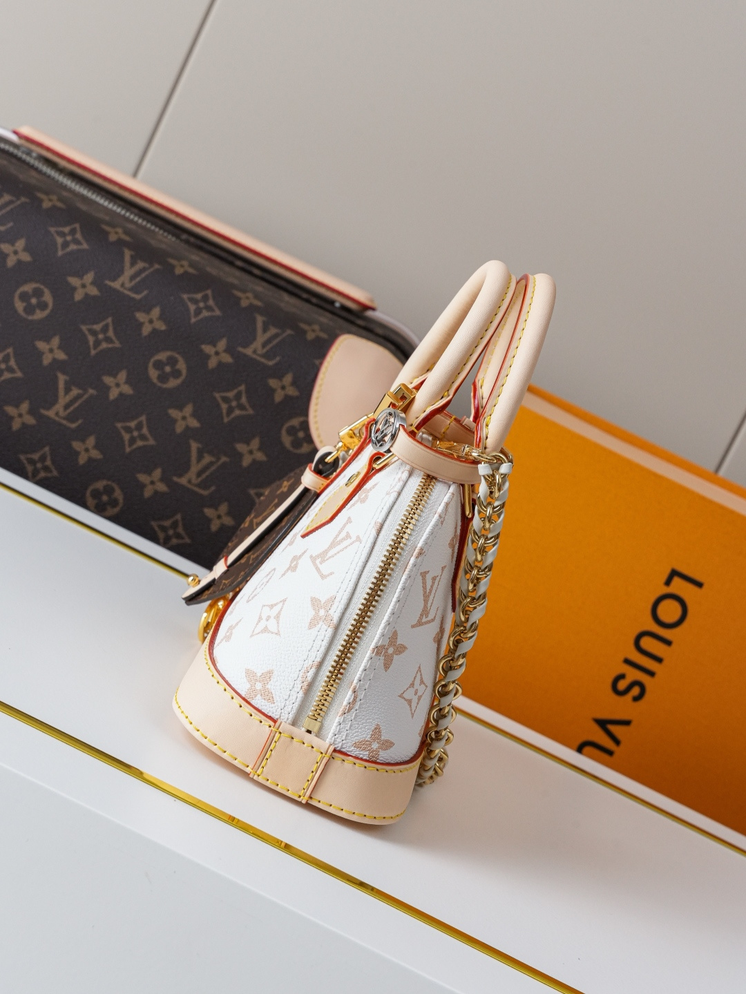 Louis Vuitton Alma Mini Customizable Leather Handbag - Image 2