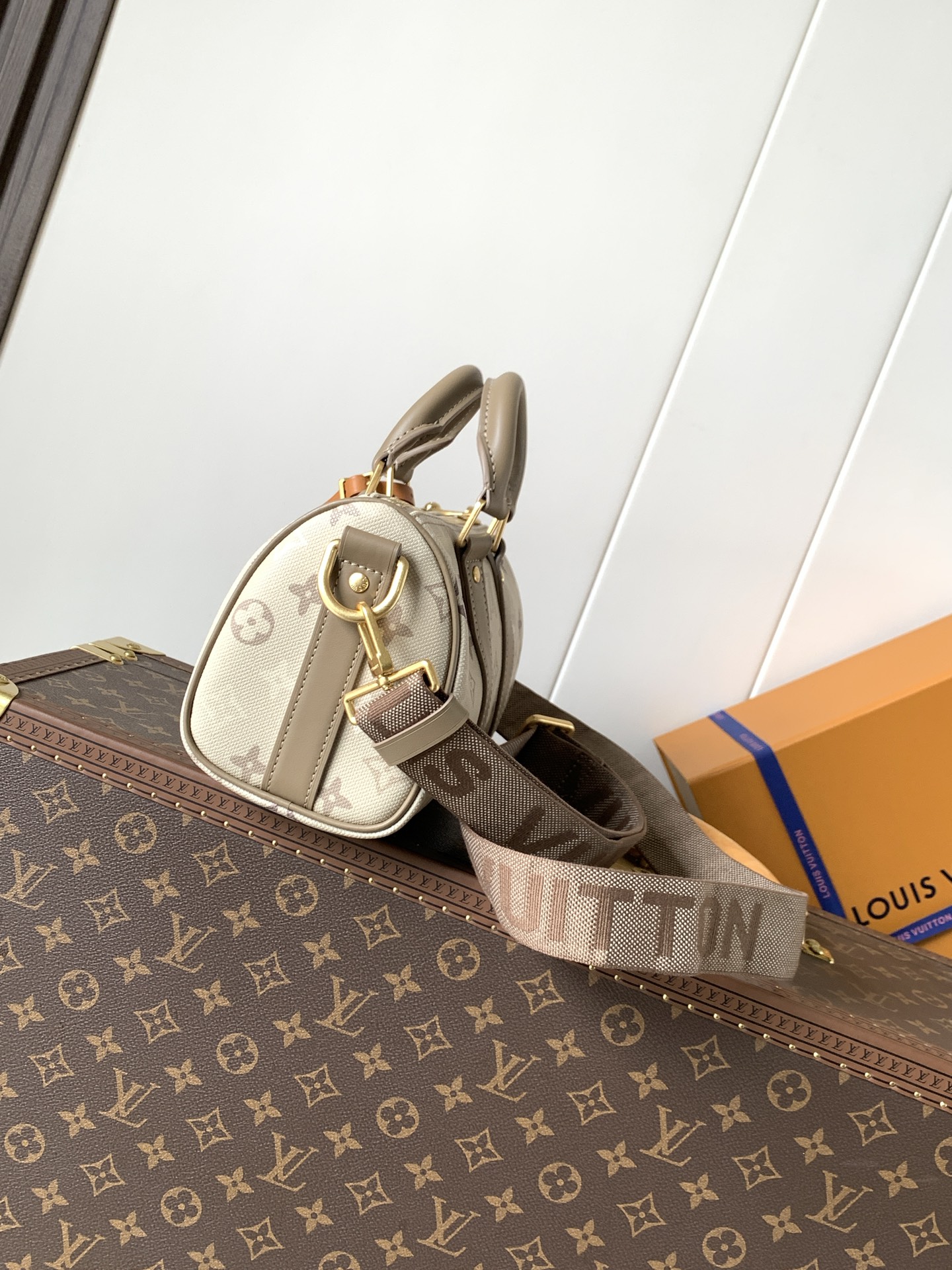 Keepall Bandoulière 25 Travel Bag in Monogram Surplus Coated Canvas - Image 2