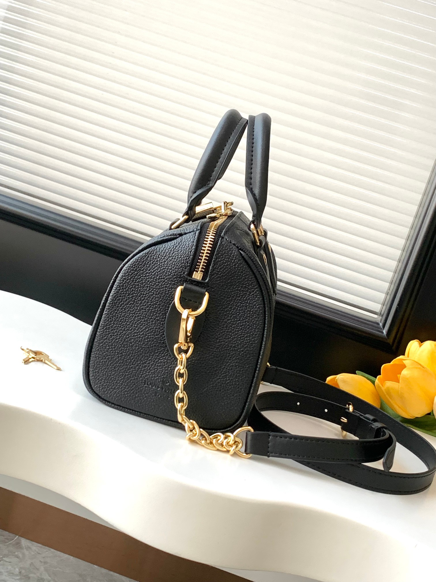 Louis Vuitton Speedy Bandoulière 20 Monogram Empreinte Leather Crossbody Bag - Image 2