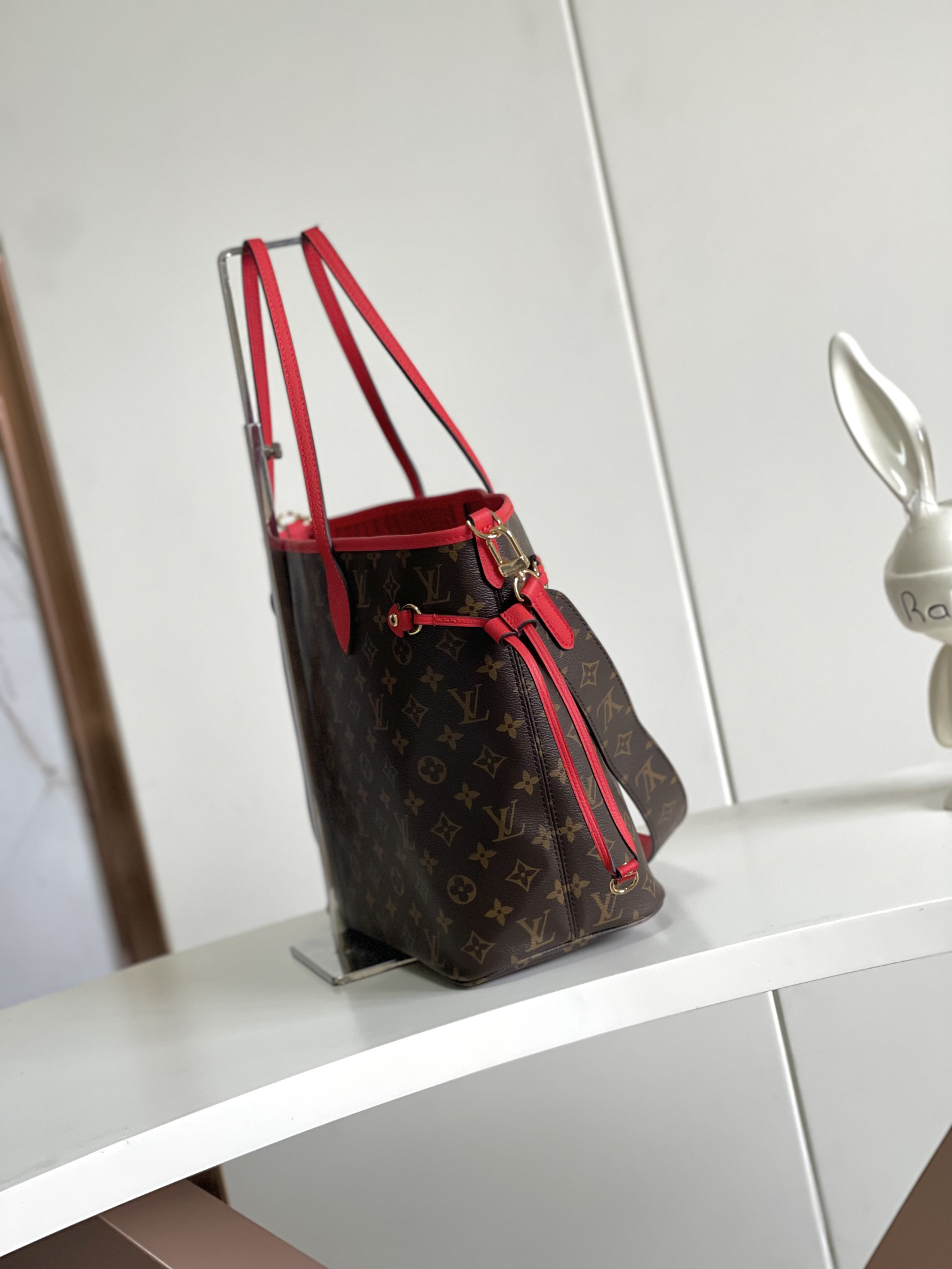 Louis Vuitton Neverfull MM Damier Azur Canvas Tote Bag - Image 2