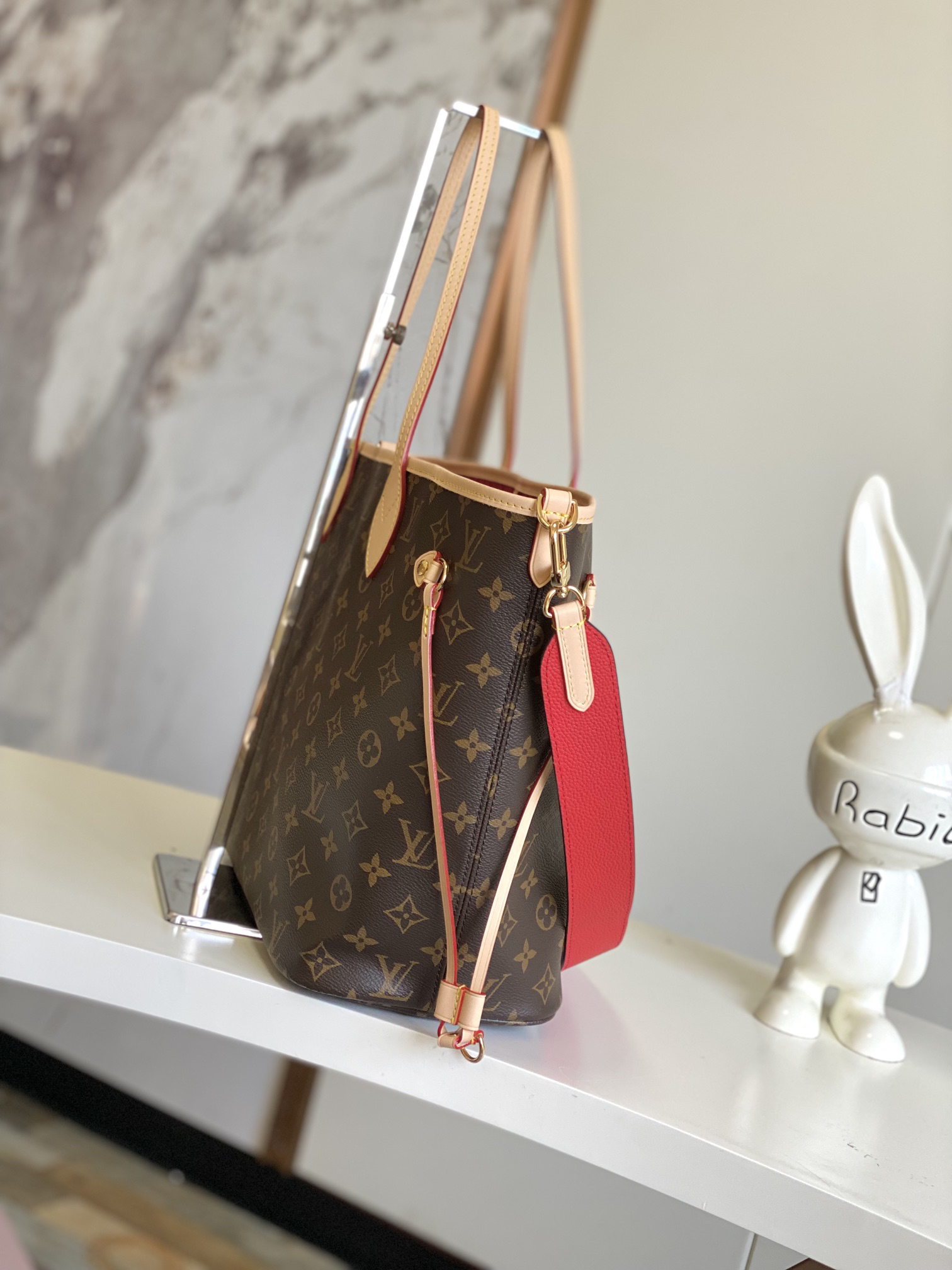 Louis Vuitton Neverfull MM Tote Bag in Damier Azur Canvas - Image 2