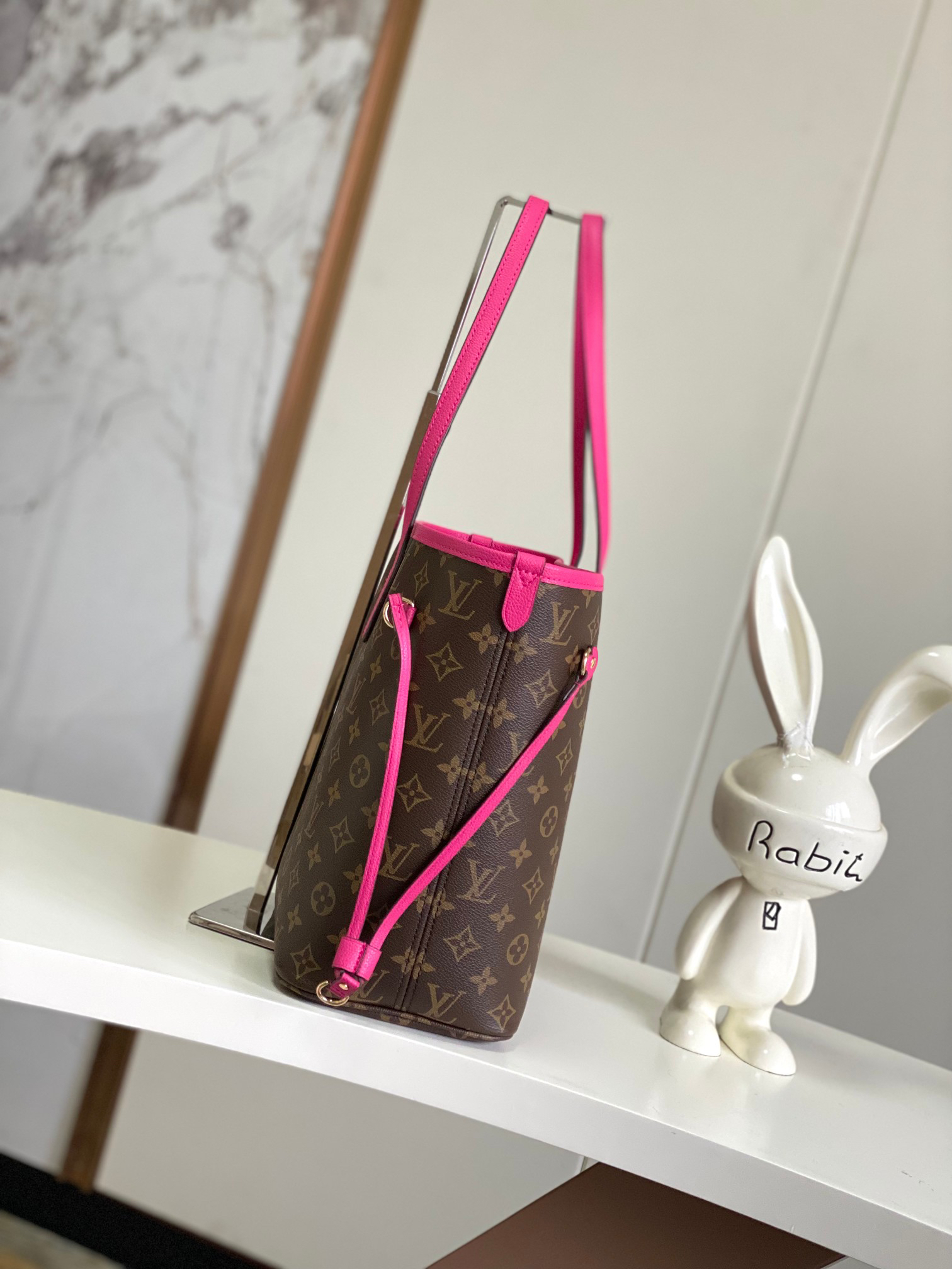 Louis Vuitton Neverfull MM Tote Bag in Damier Azur Canvas - Image 2