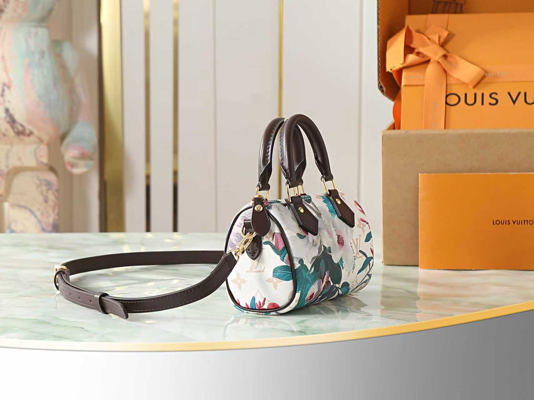 Louis Vuitton Nano Speedy Handbag in Monogram Eden - Image 2