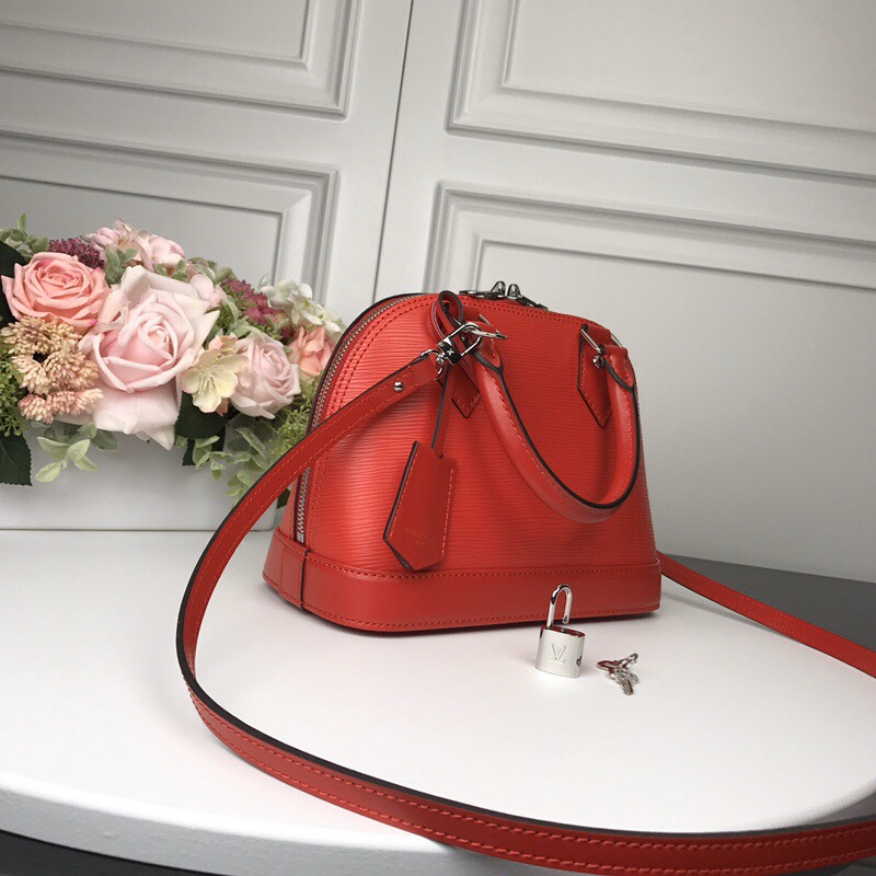 Louis Vuitton Alma BB Handbag in Red - Image 2