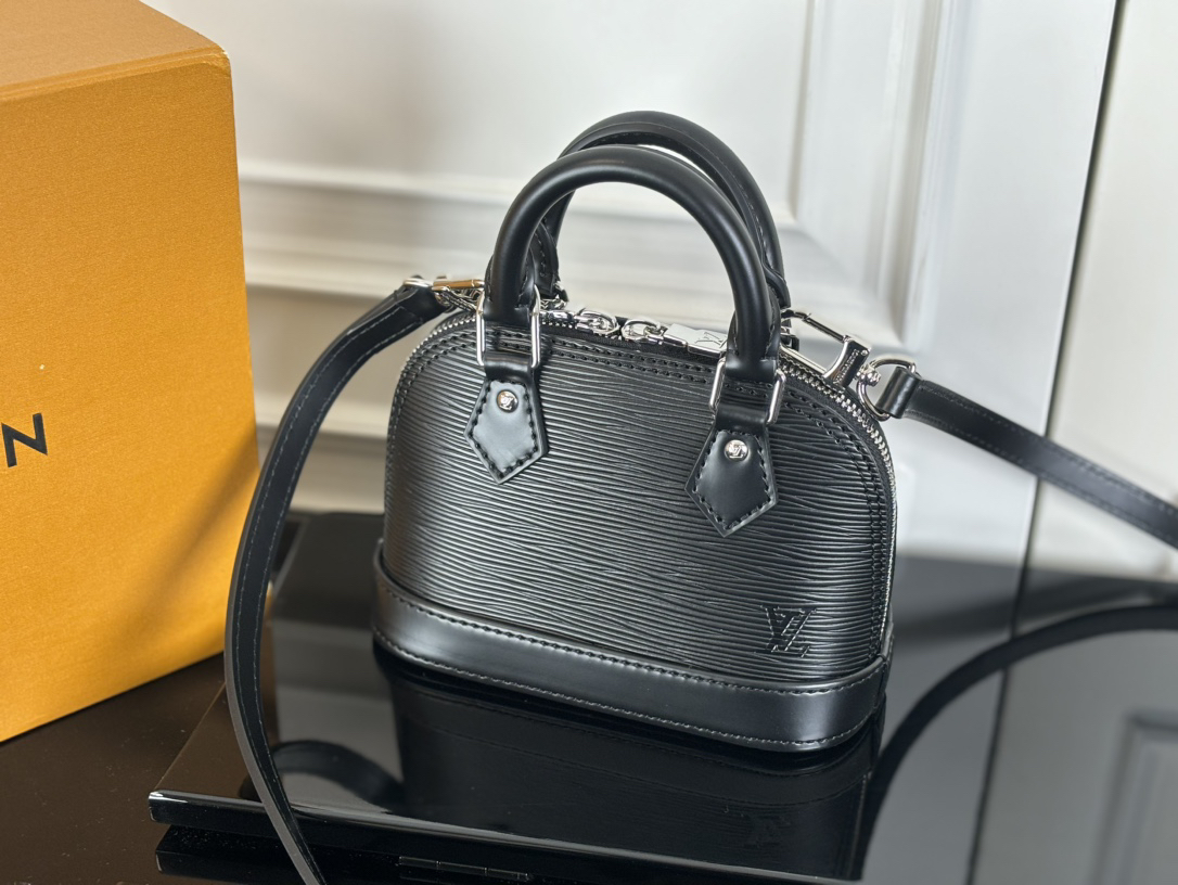 Louis Vuitton Nano Alma Handbag in Black - Image 2