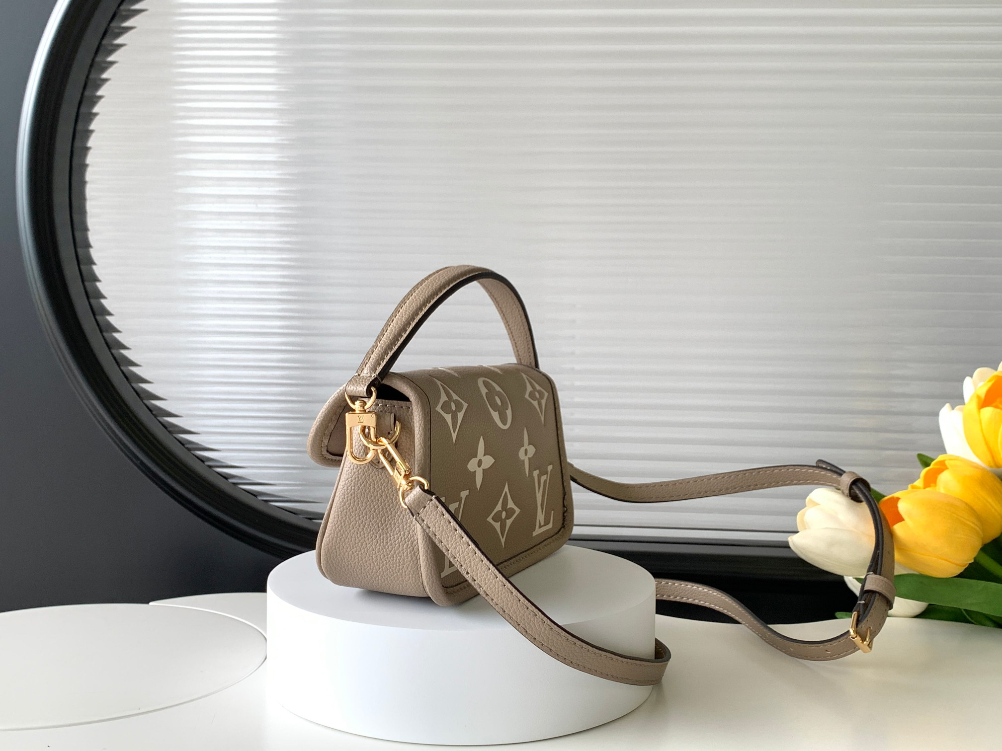Nano Diane Monogram Empreinte Leather Crossbody Bag – M83300 Apricot - Image 2