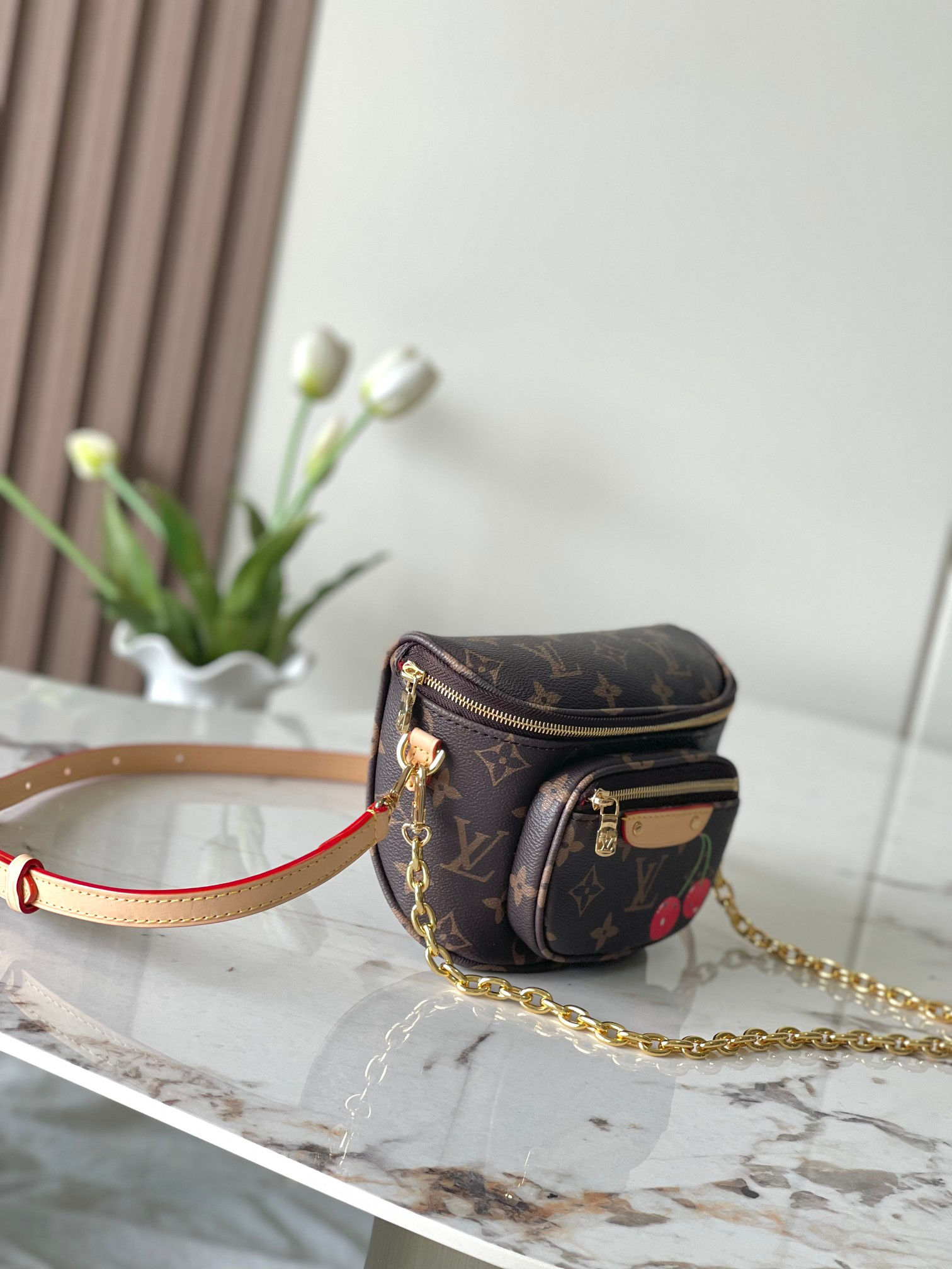 Louis Vuitton Mini Bumbag M13449 Monogram Cherry - Image 2