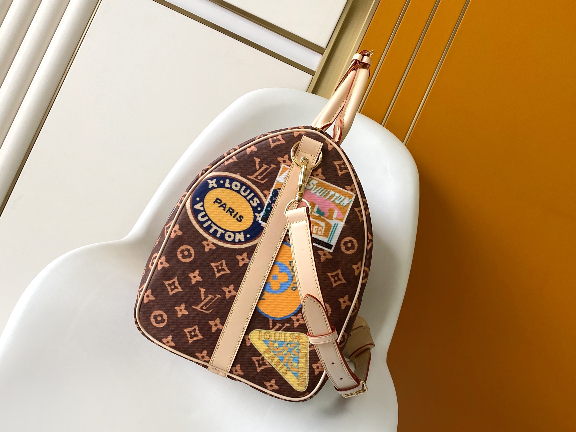 Louis Vuitton Keepall Bandoulière 50 Monogram Travel Bag - Image 2