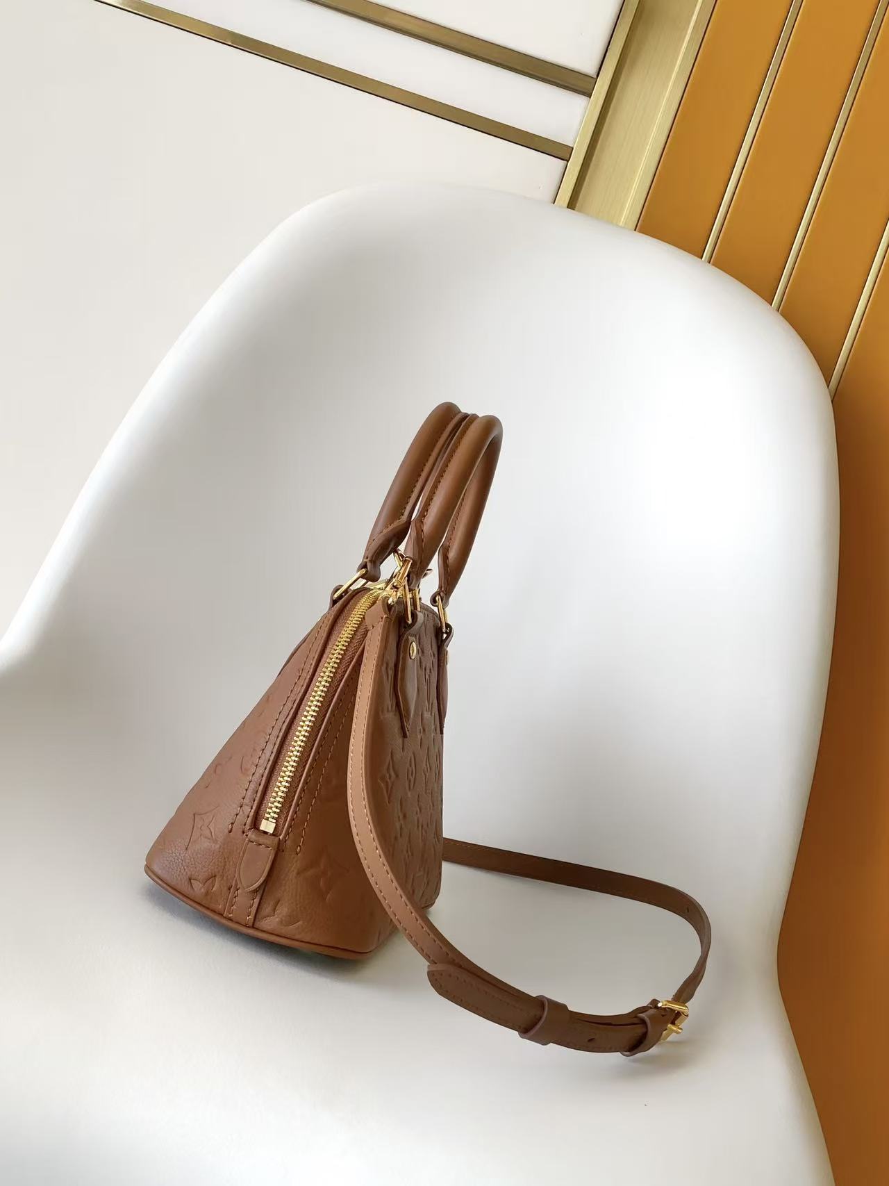 Louis Vuitton Alma BB Handbag in Monogram Empreinte Leather - Image 2