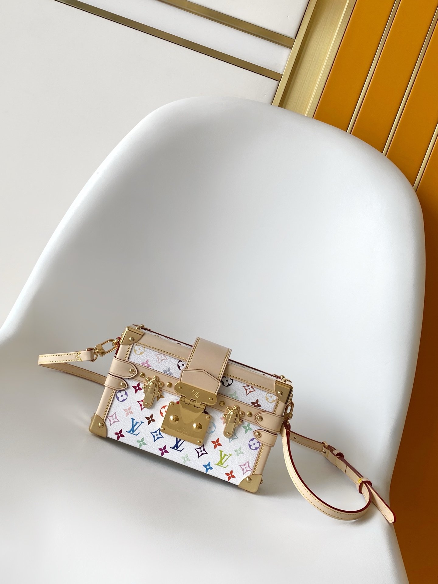 Louis Vuitton Petite Malle Monogram Canvas Hard-Sided Crossbody Bag - Image 2