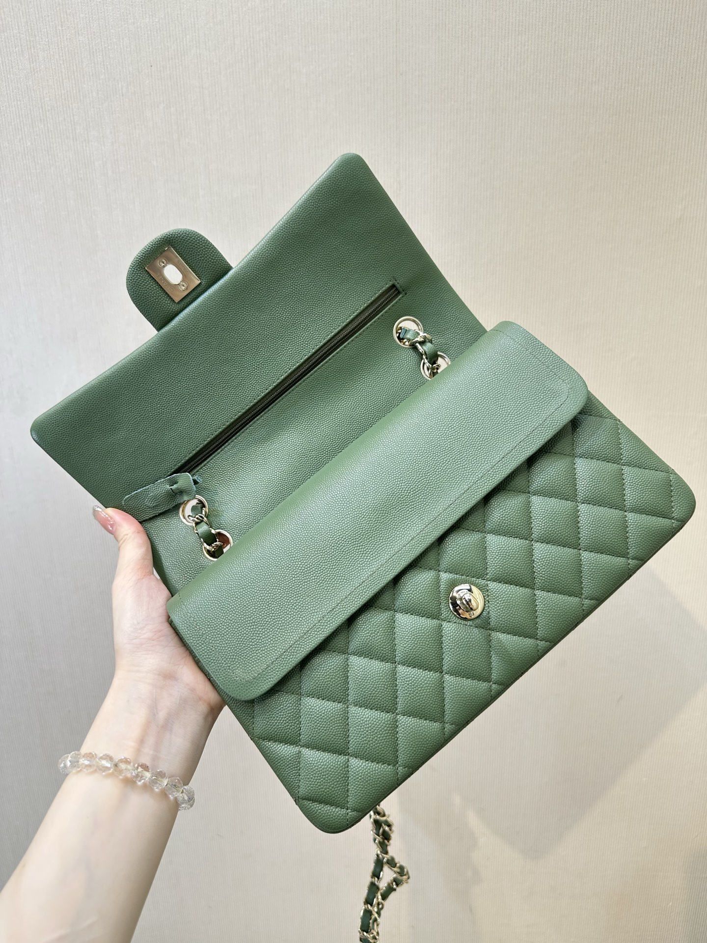 Chanel Classic Flap Handbag, Small Size - Image 2
