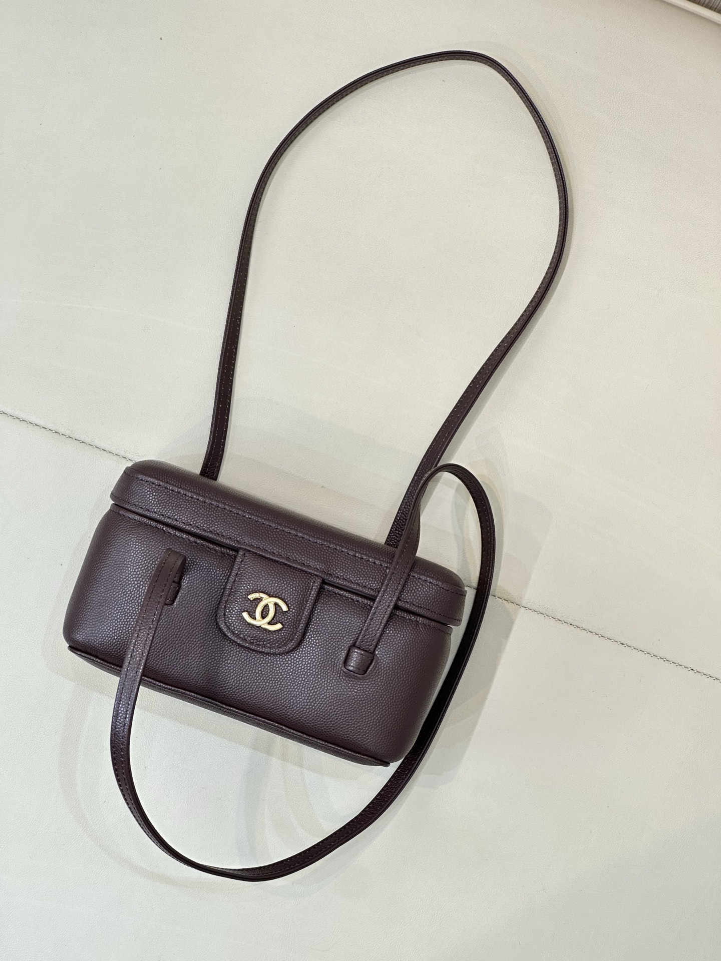 Chanel Preppy Coco Calfskin Box Handbag - Image 2