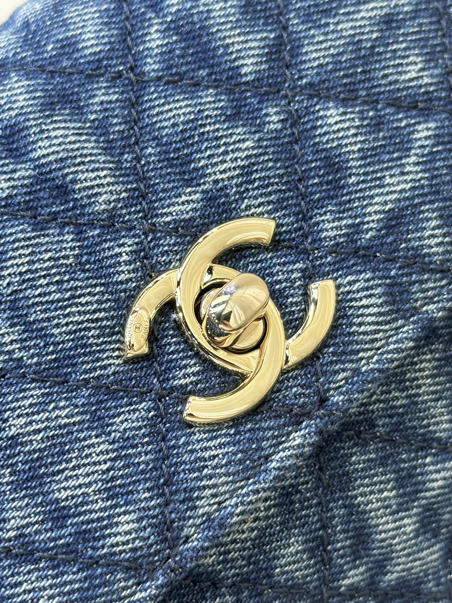 Chanel Coco Handle Mini Denim Handbag - Image 2