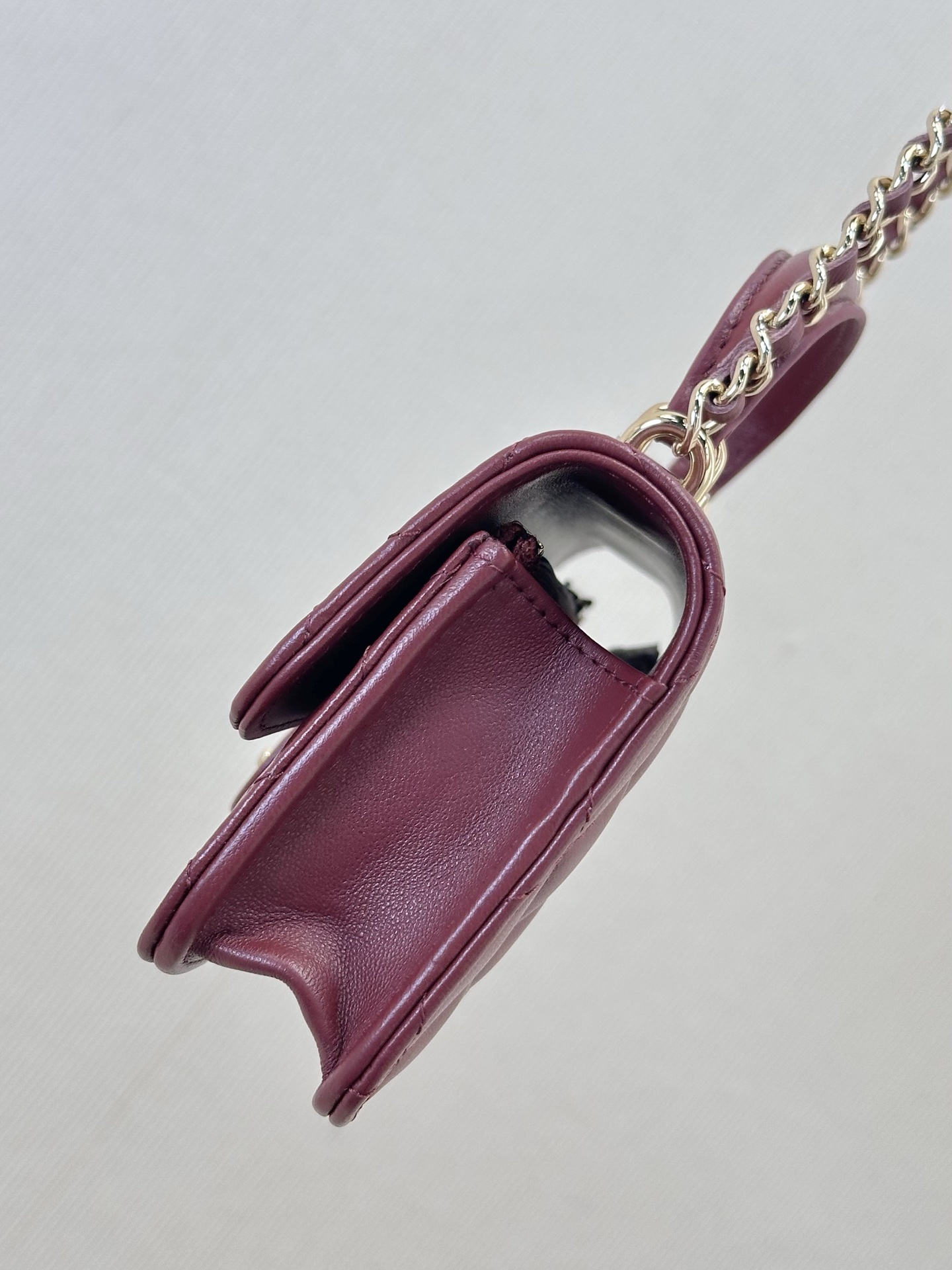 Quilted Handle Shoulder Bag with WOC Wallet - Image 2