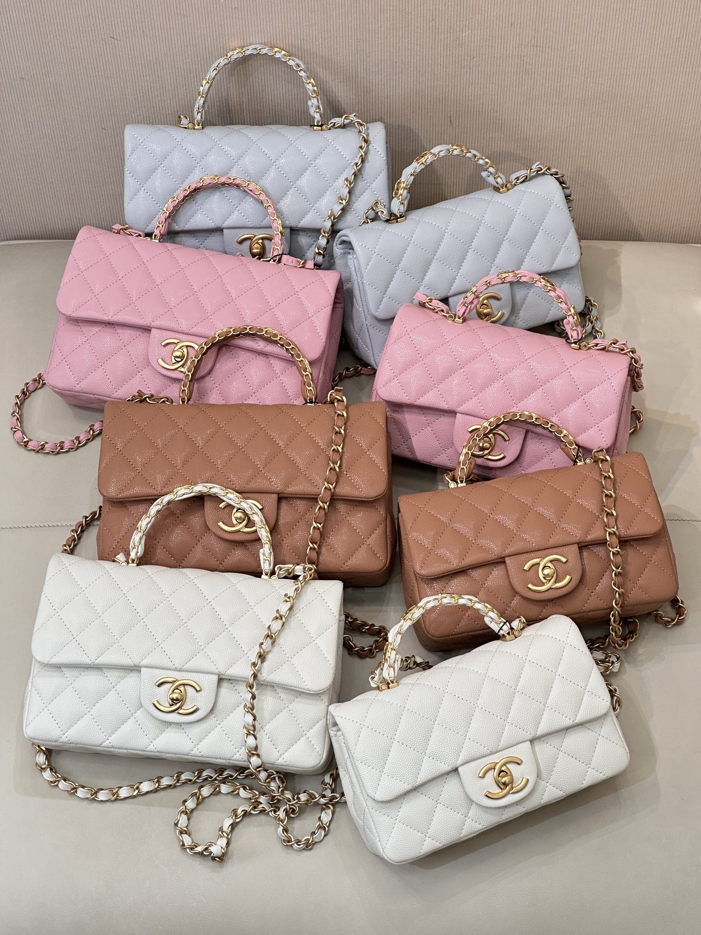 Chanel 24B Lambskin Mini Flap Bag - Image 2
