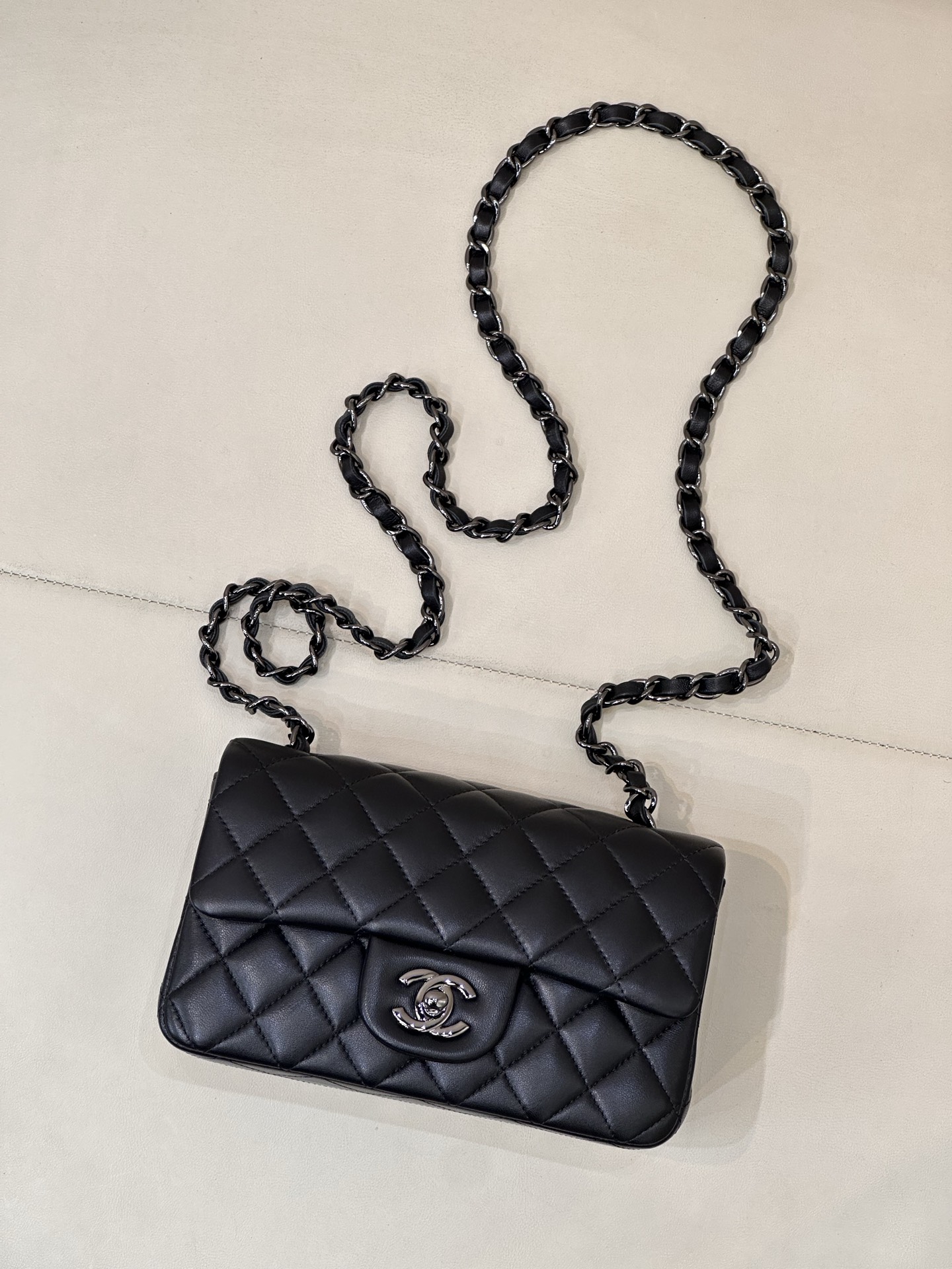 Chanel CF Style Lambskin Crossbody Bag - Image 2