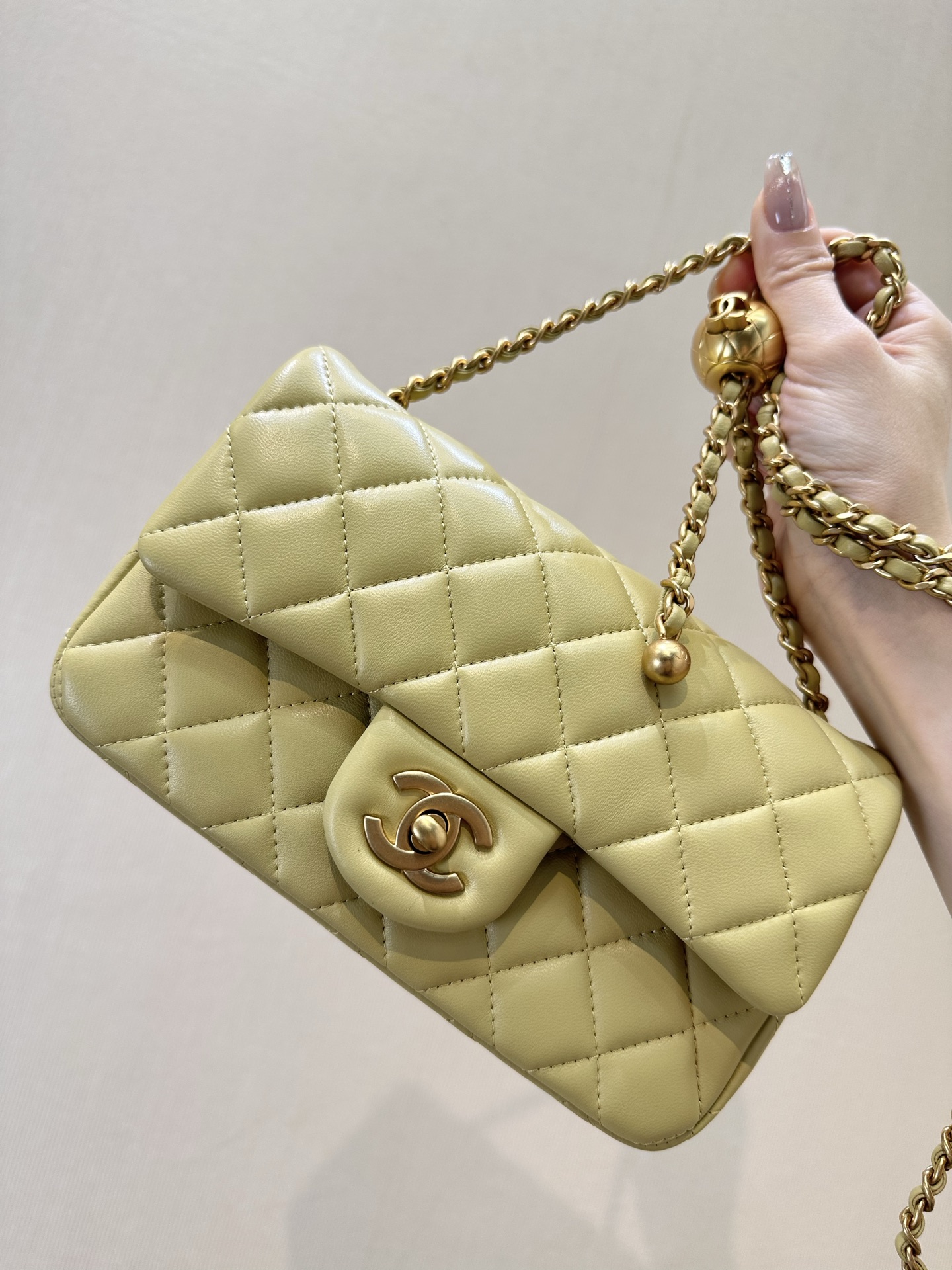 Chanel Mini Lambskin Crossbody Bag - Image 2