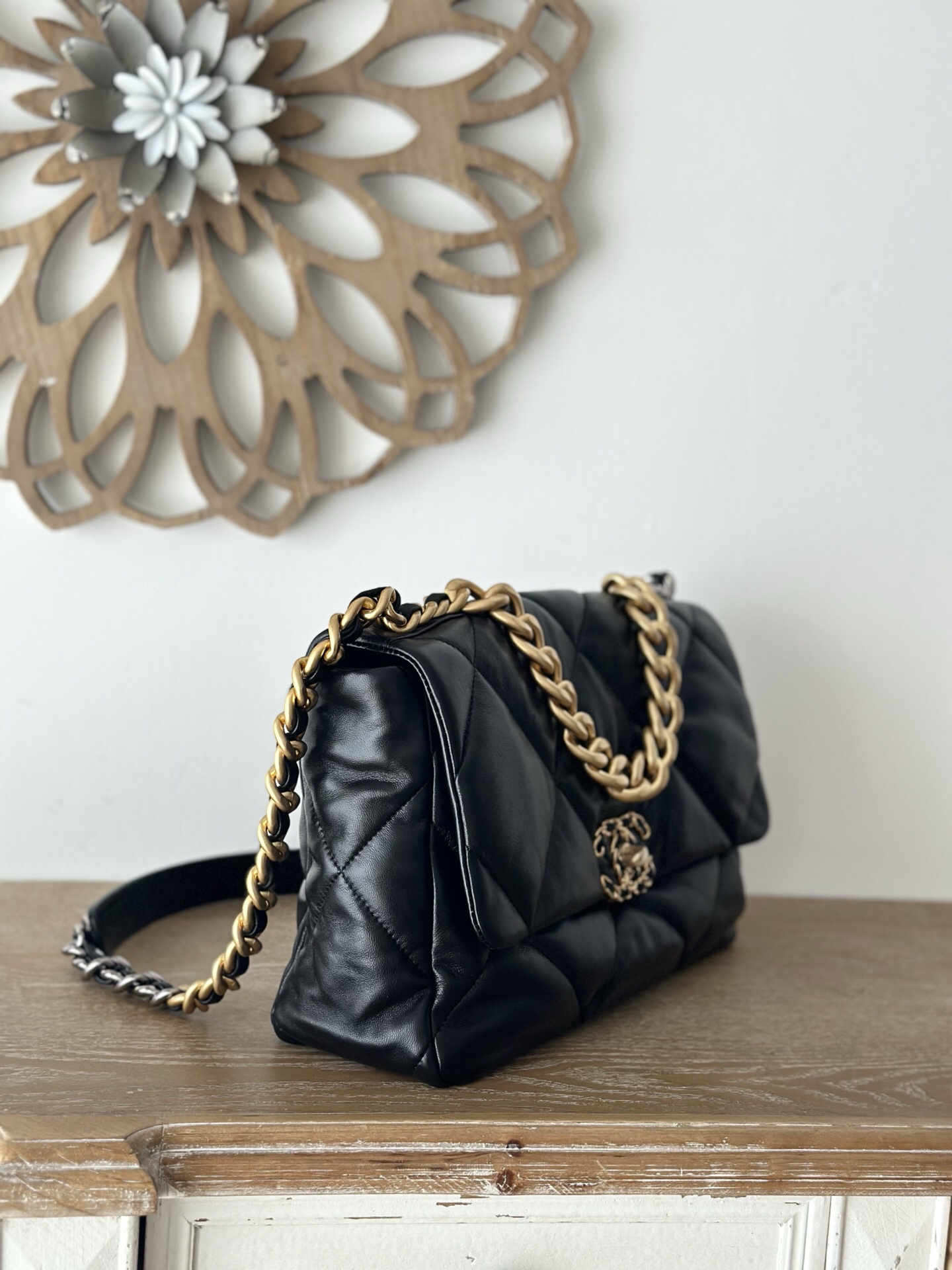 Chanel 19 Lambskin Flap Bag - Image 2