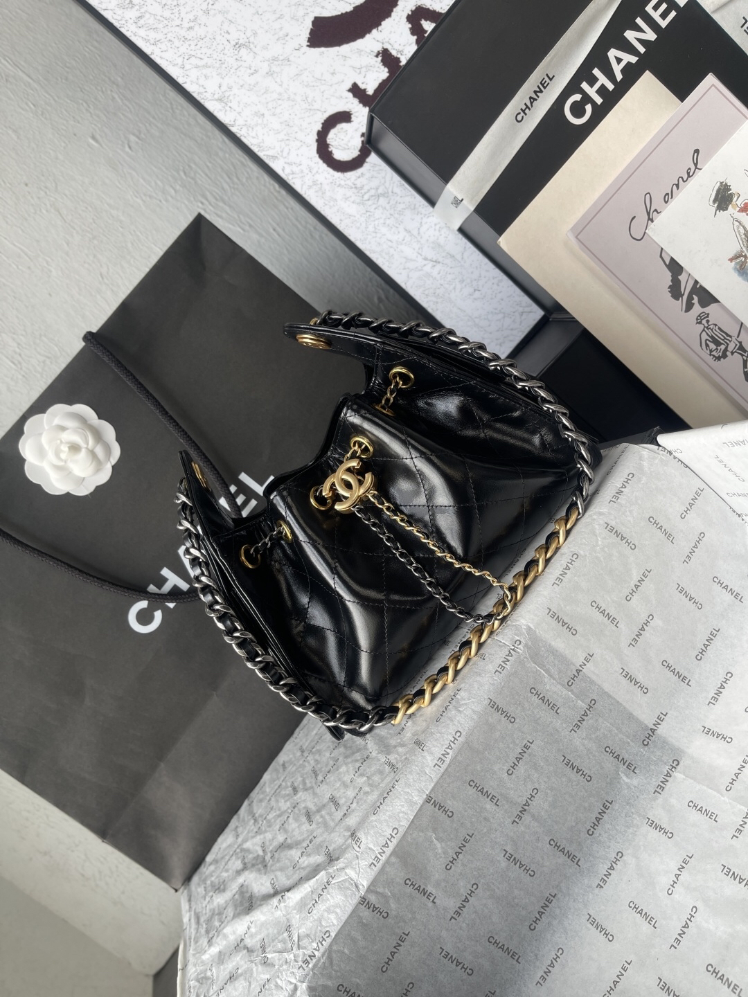 Chanel 25S Mini Hobo Bucket Bag - Image 2