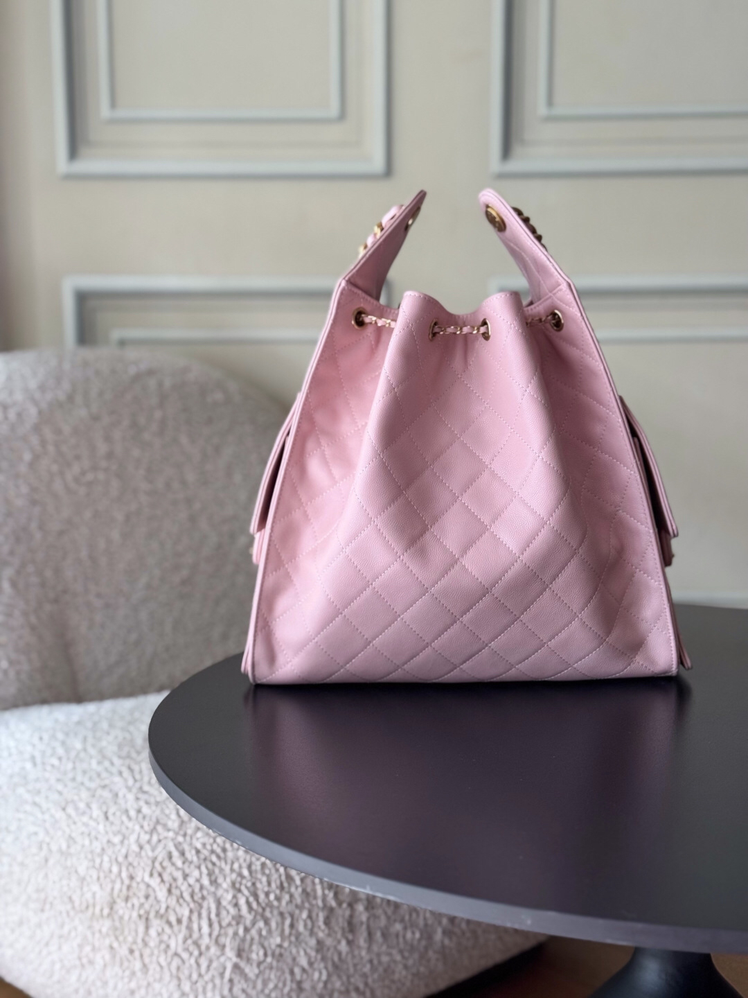 Chanel 25C Quilted Calfskin Hobo Shoulder Bag - Image 2