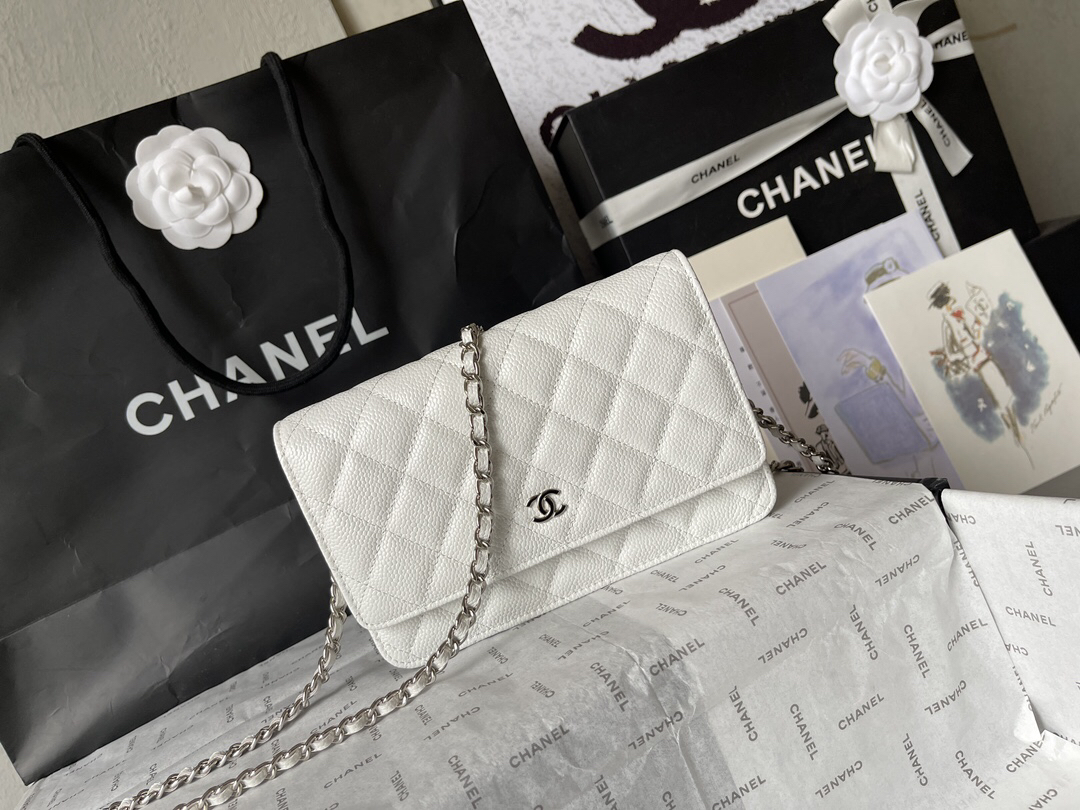 Chanel CF WOC Chain Bag in Black Caviar Leather - Image 2