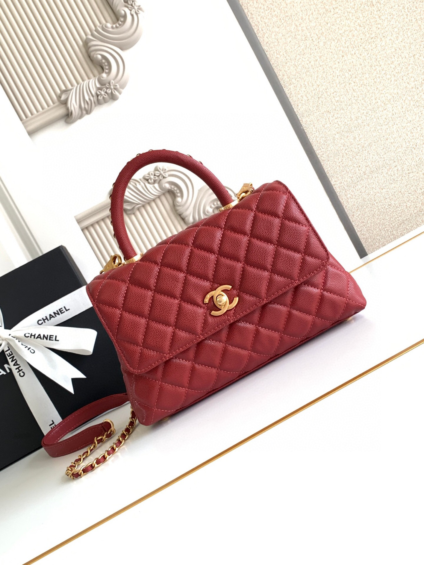 Chanel Coco Handle Classic Top-Handle Handbag - Image 2
