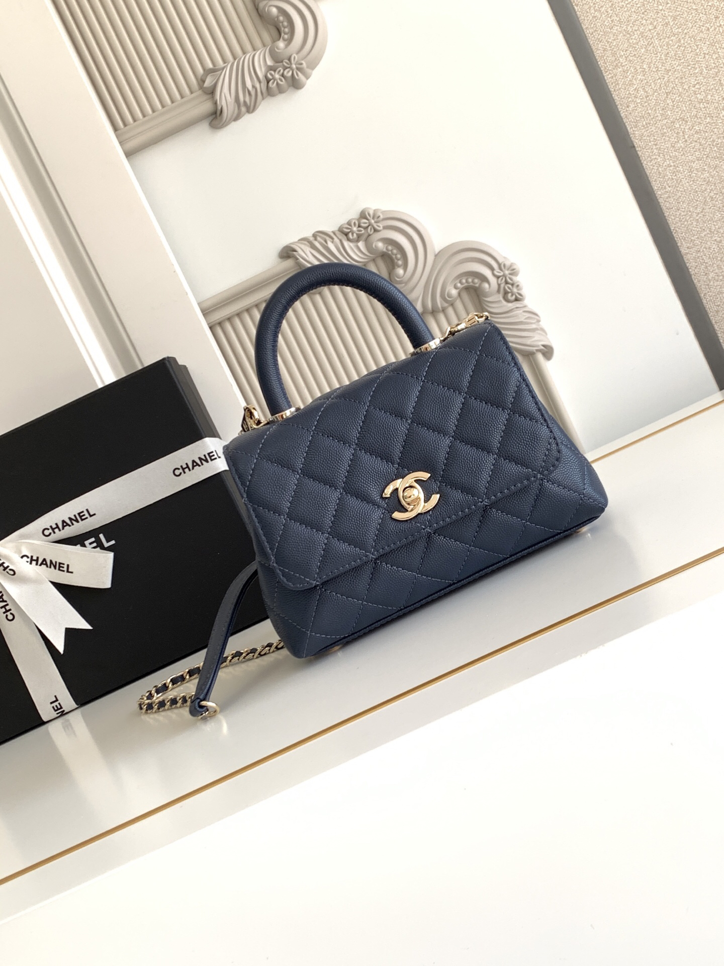 Chanel Coco Handle Mini Top-Handle Bag AS2215 - Image 2