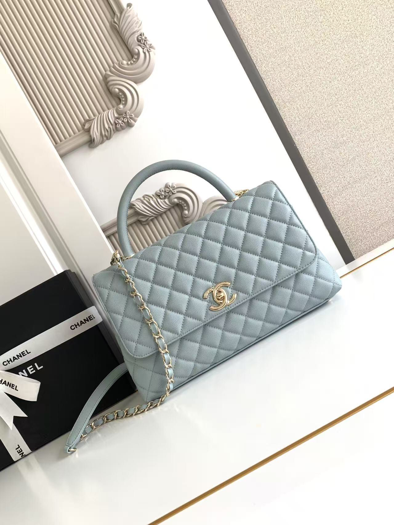 Chanel Coco Handle Mini Flap Top-Handle Handbag - Image 2