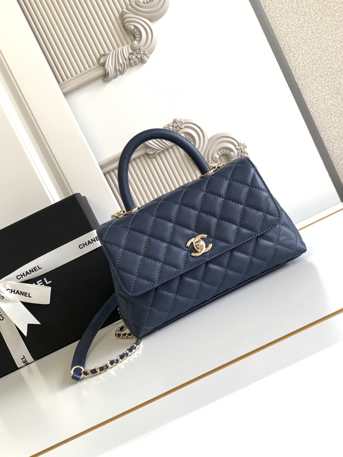 Chanel Coco Handle Flap Top Handle Bag - Image 2
