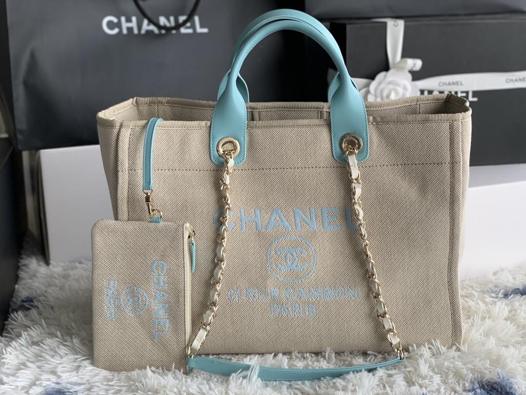 Chanel AS66941 Women's Denim Canvas Tote Bag - Image 2