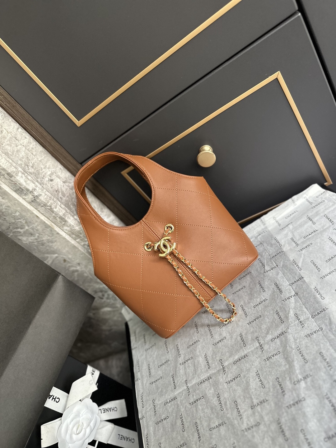 Chanel 26S Small Basket Hobo Bag - Image 2